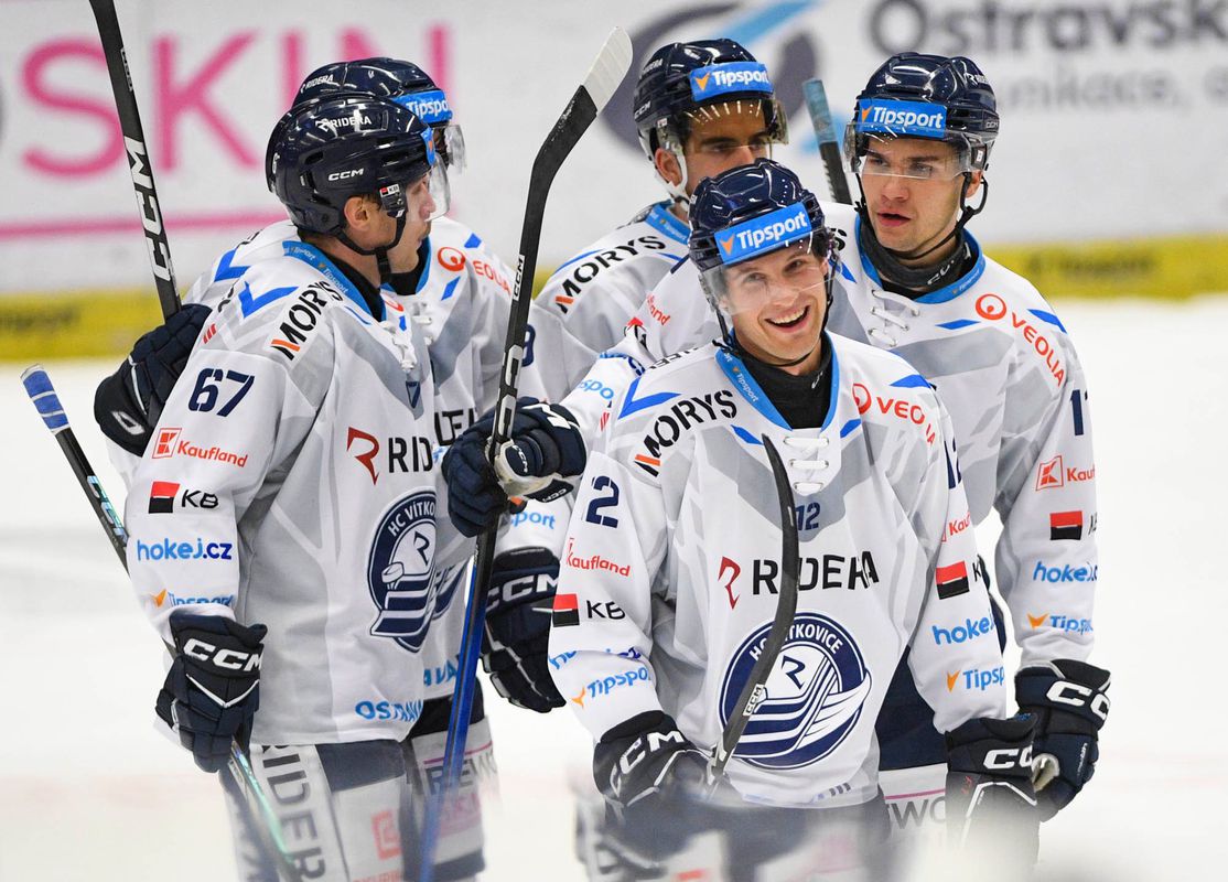 Kňažko a Hrivík asistovali pri výhre Vítkovíc, Kuskov gól poslal zápas do predĺženia