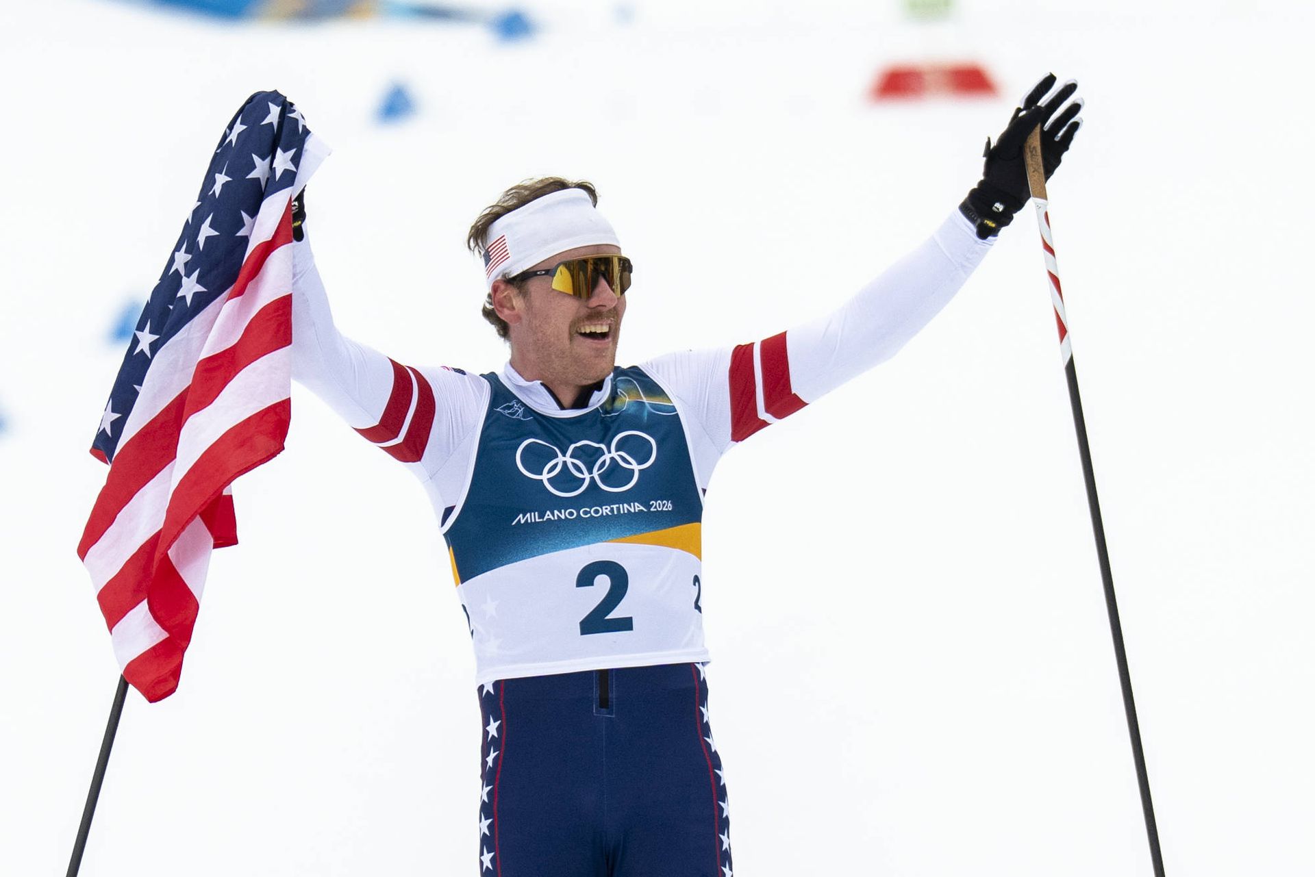 Americký bežec na lyžiach Ben Ogden. Zdroj: