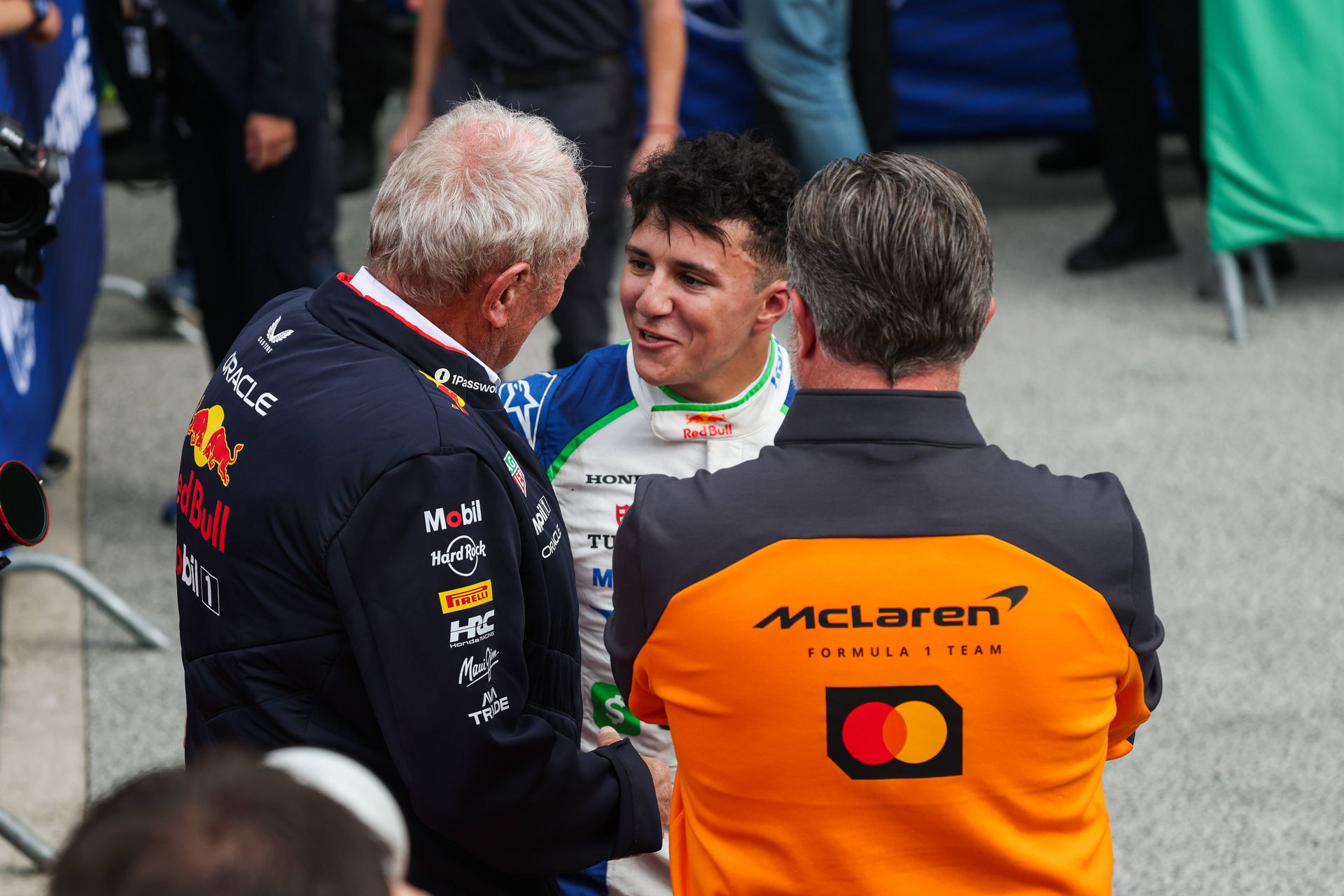 Isack Hadjar a Helmut Marko. Zdroj: IMAGO