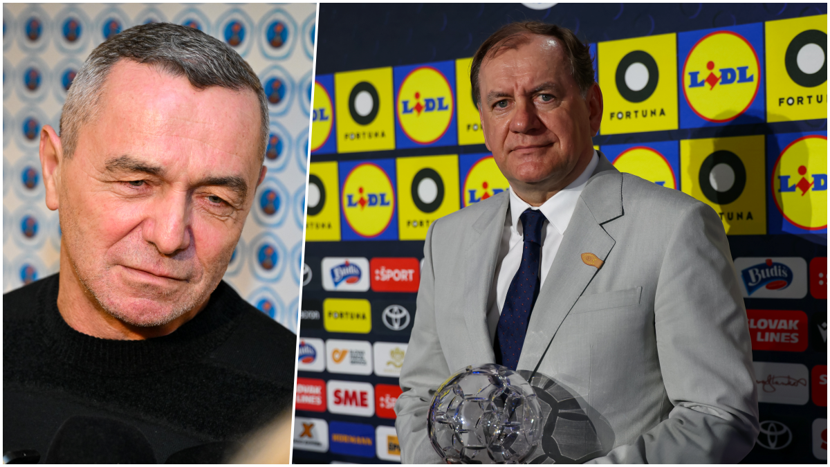 Staronovým trénerom Slovenska sa stal Vladimír Weiss. Vľavo Jaroslav Timko. Zdroj: TASR