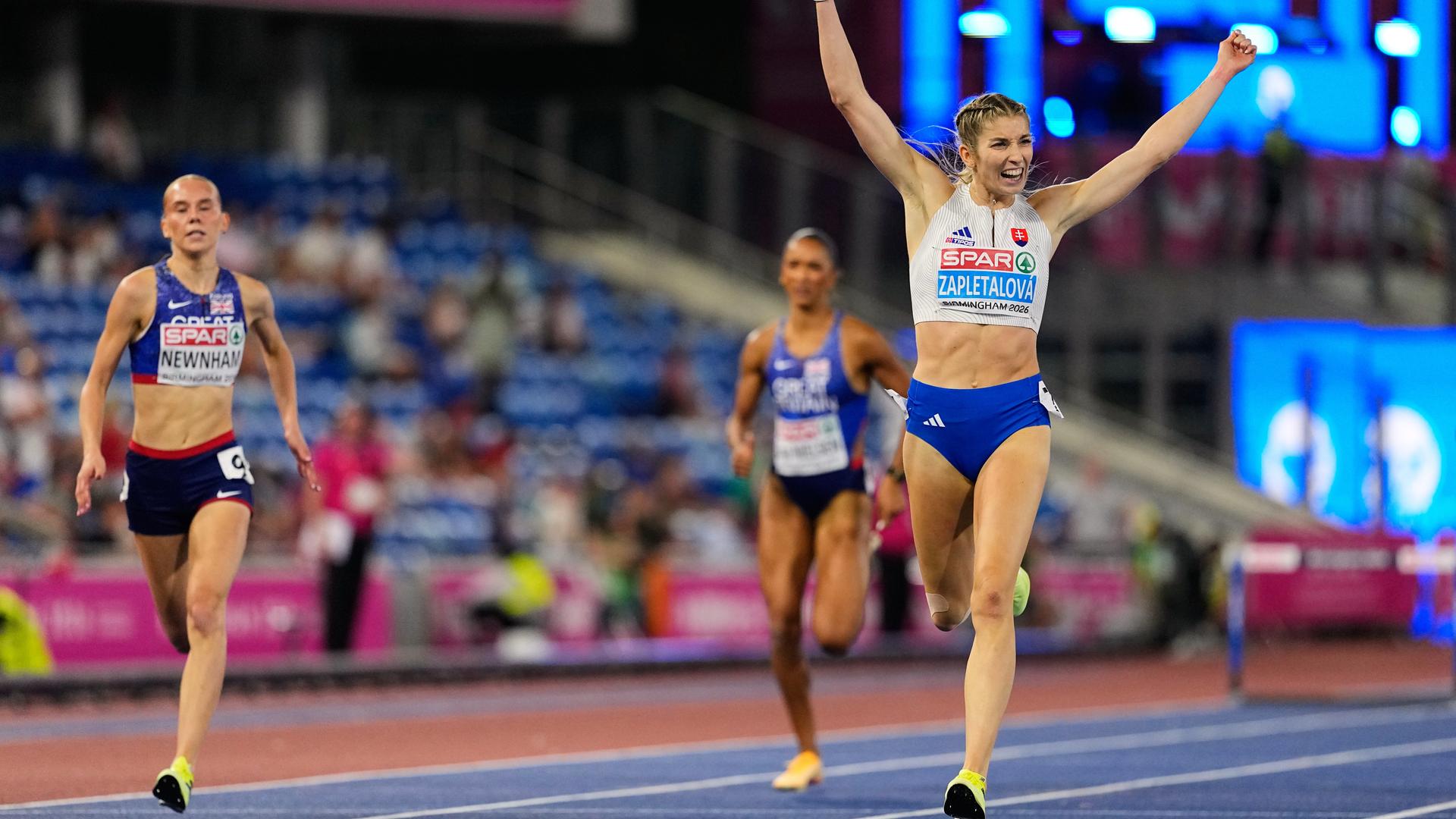 Emma Zapletalová na ME v atletike 2026. Zdroj: SITA/AP