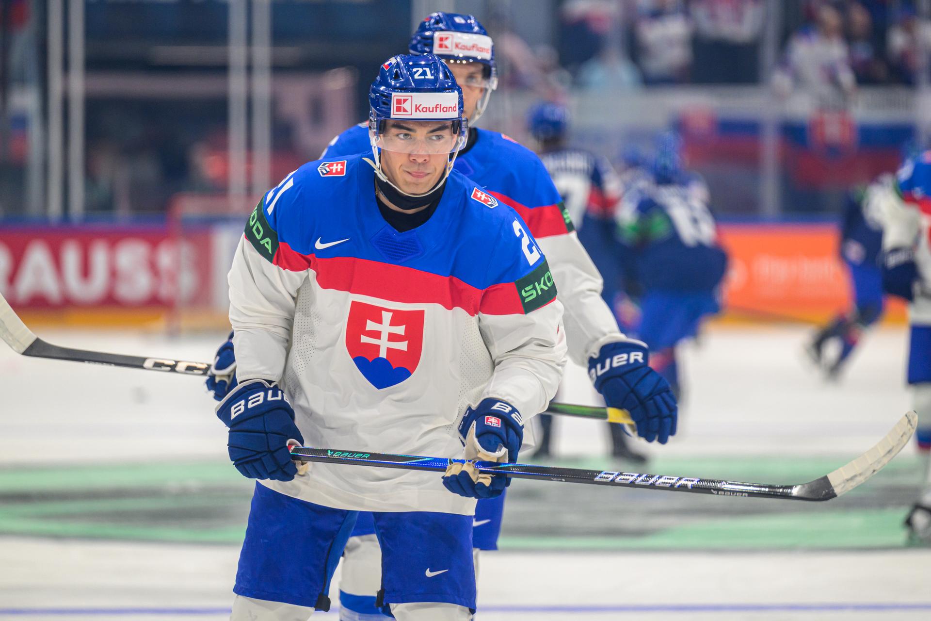 Sebastián Čederle na MS v hokeji 2026. Zdroj: TASR