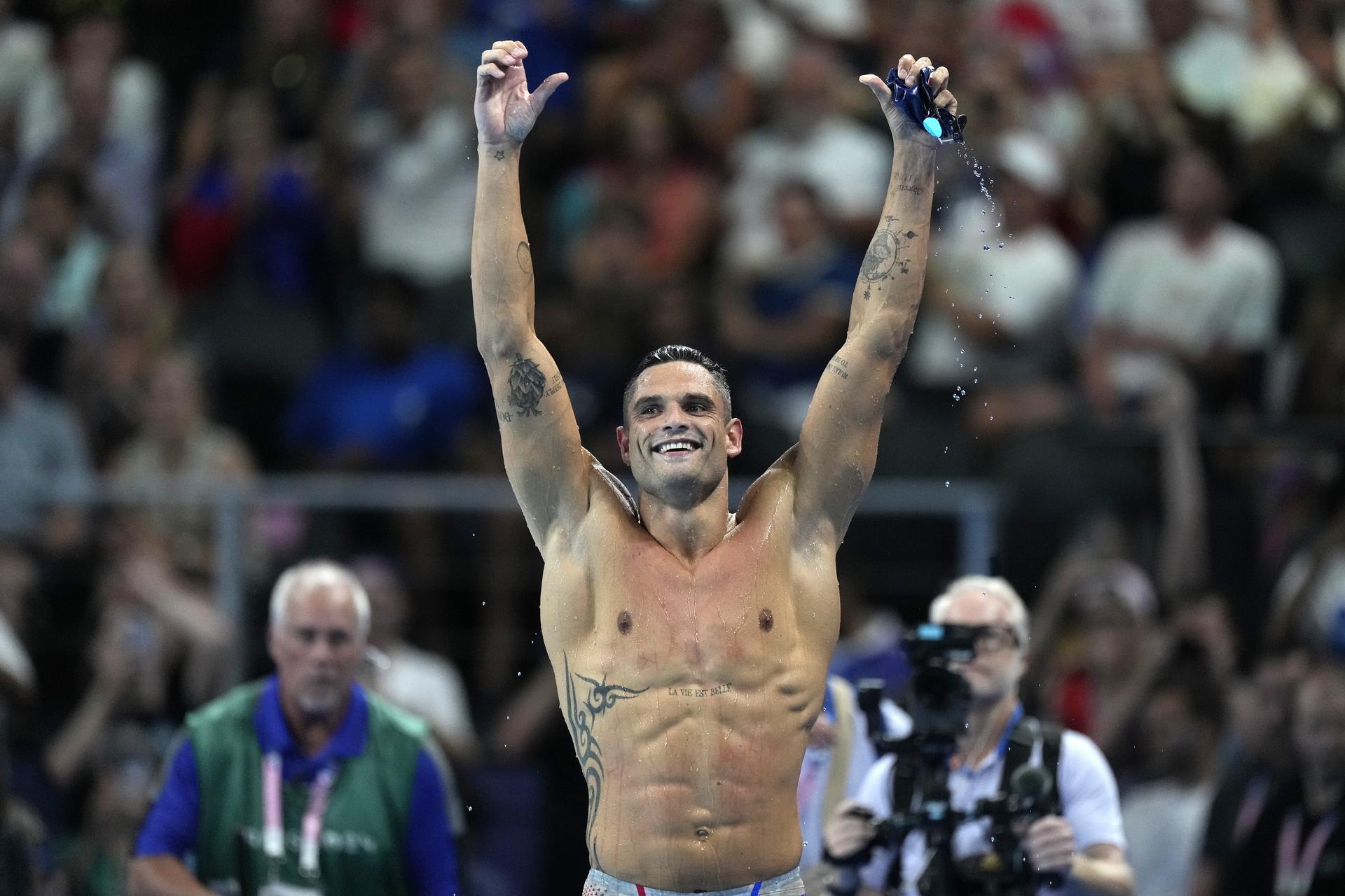 Francúzky plavec Florent Manaudou.
Zdroj: SITA/AP