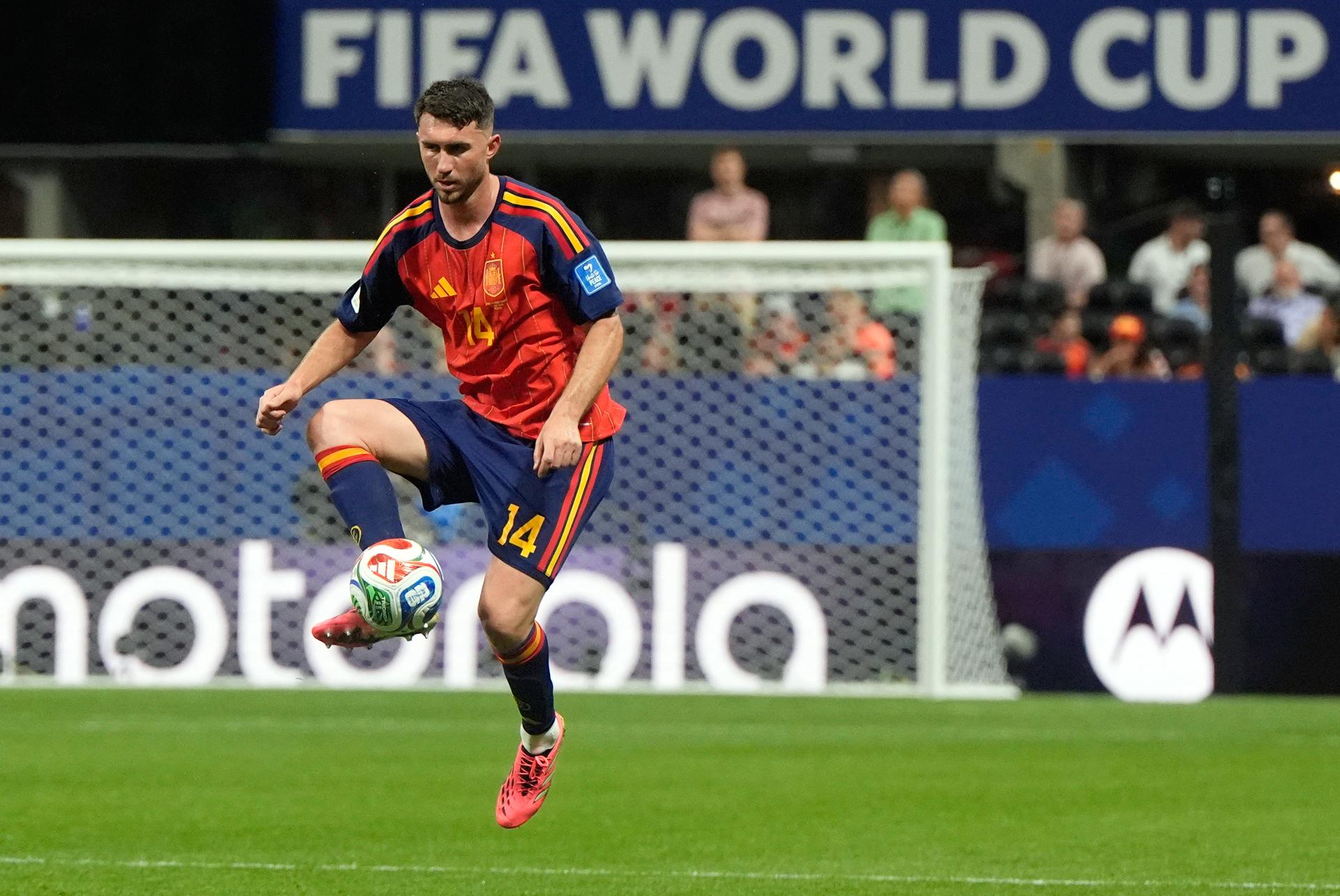Španielsky obranca Aymeric Laporte.
Zdroj: SITA/AP