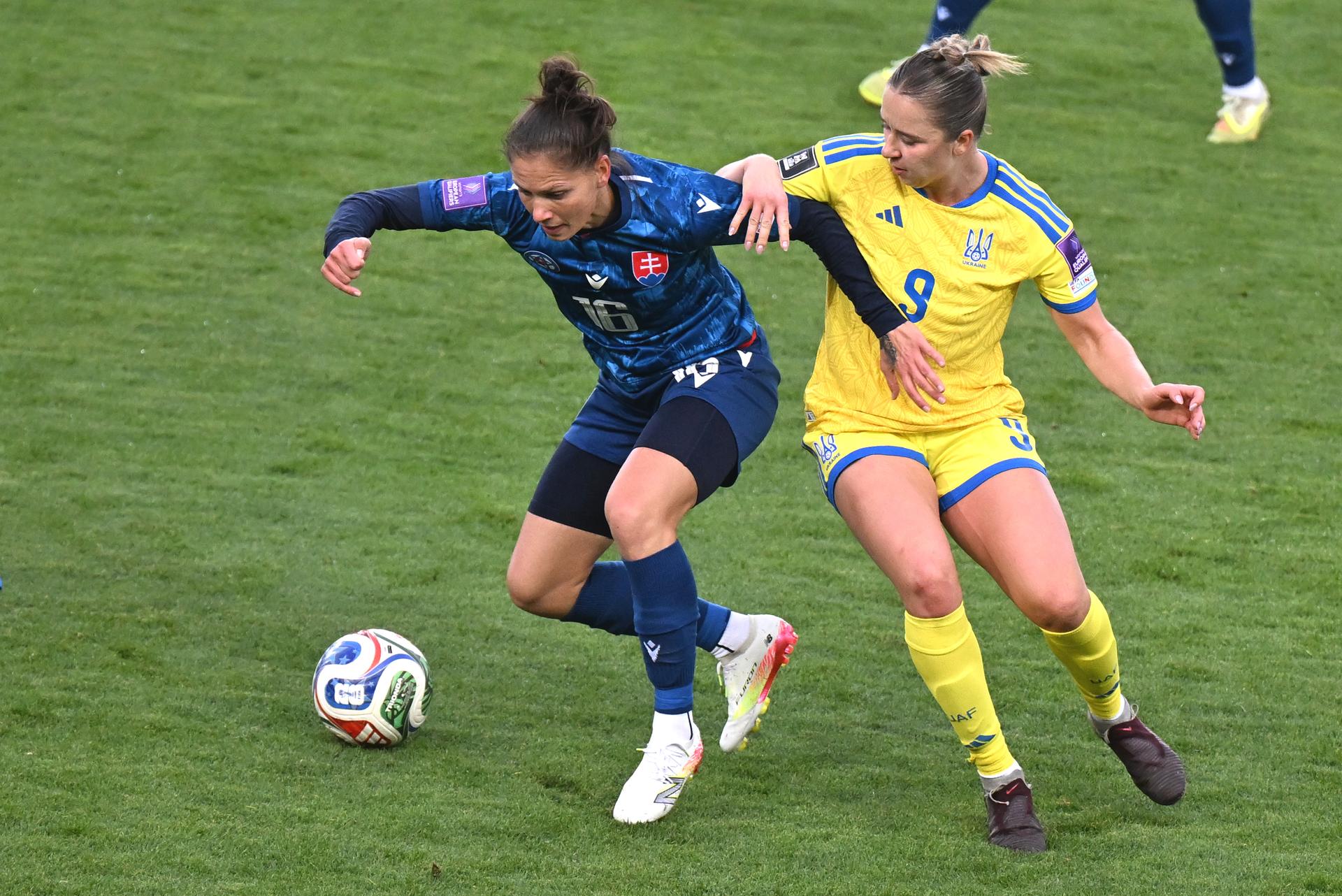 Ukrajina - Slovensko, futbal ženy. Zdroj: TASR