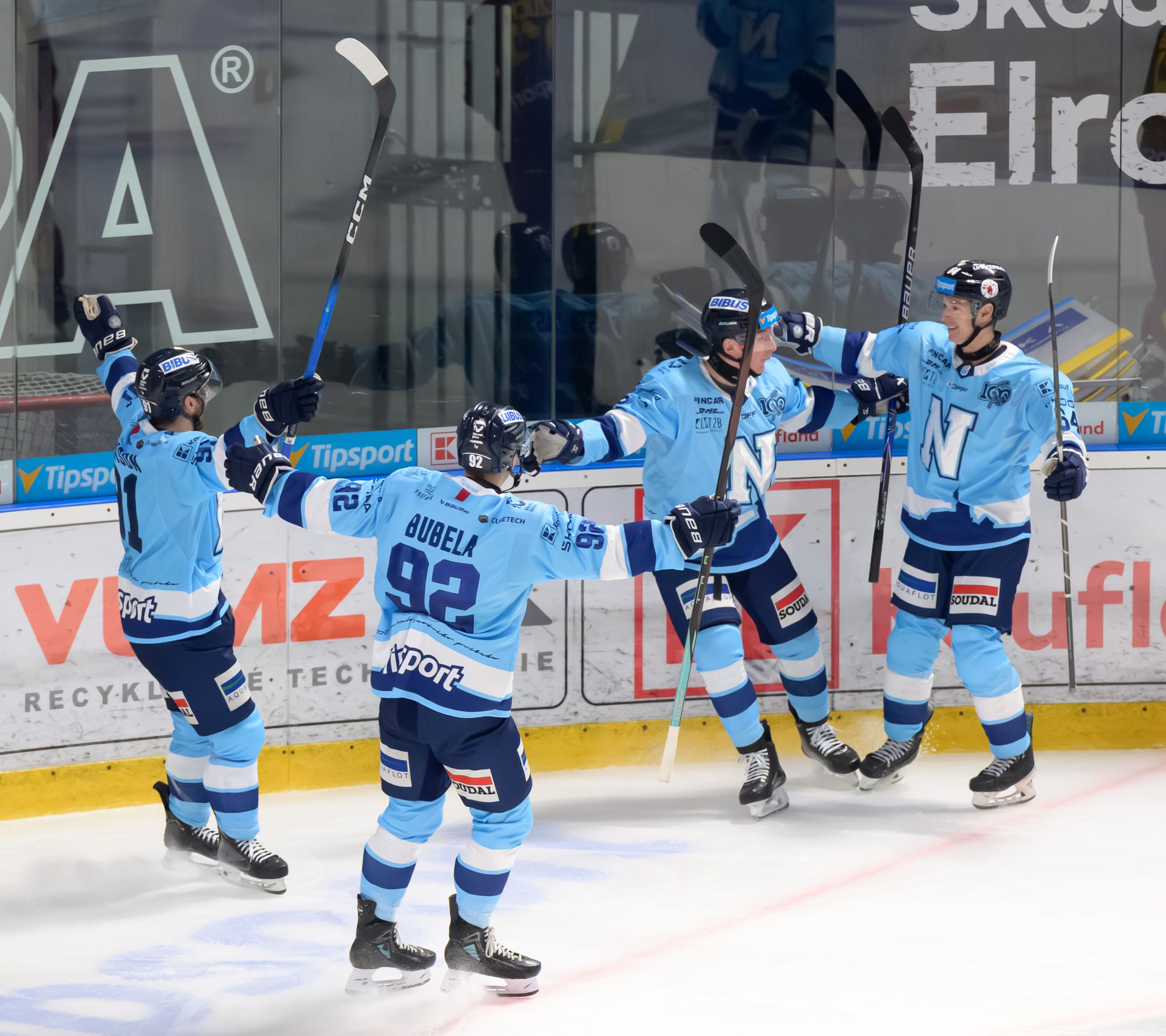 HK Nitra -  HK Dukla Trenčín. Zdroj: TASR