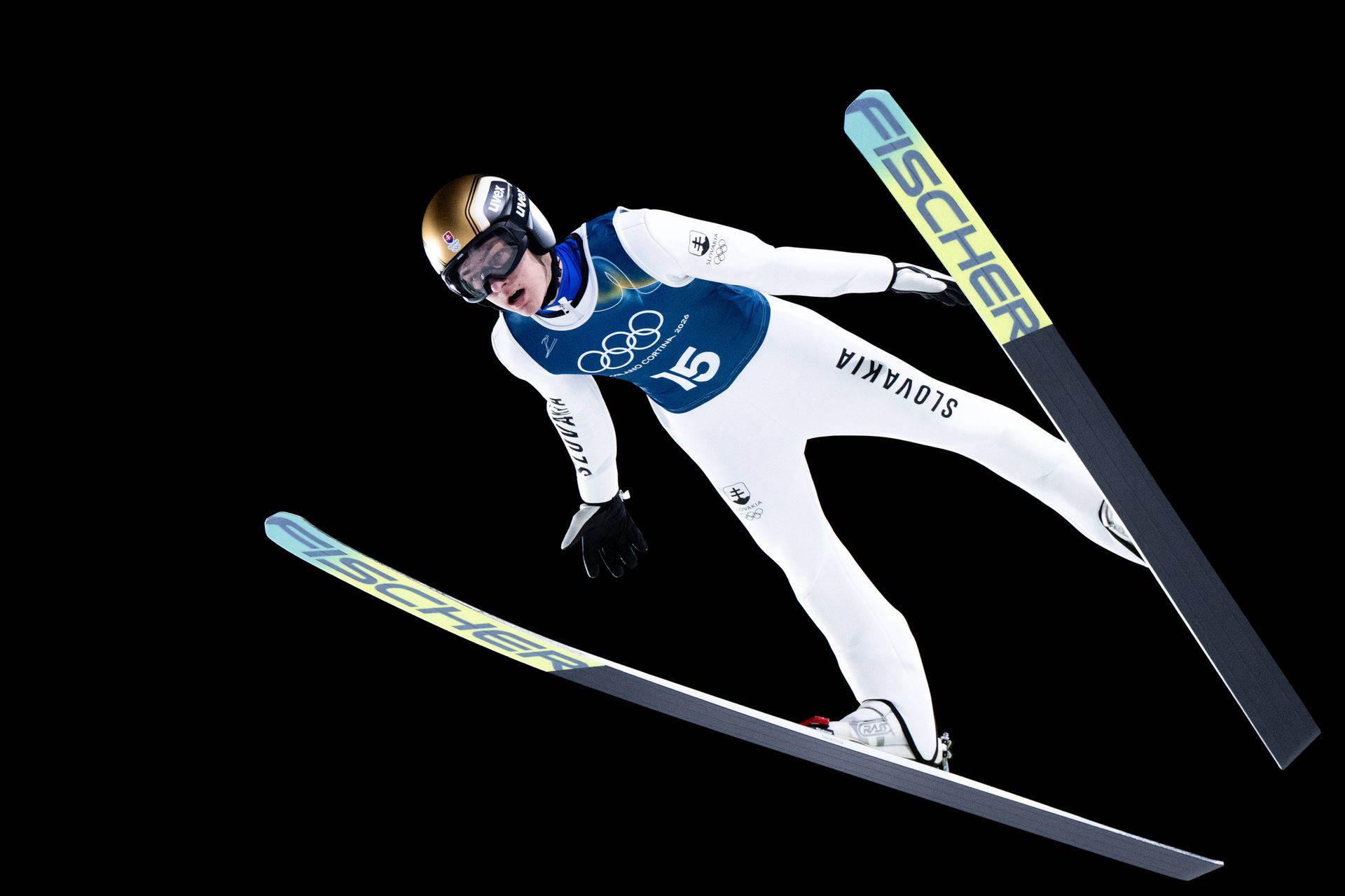 Slovenský skokan na lyžiach Hektor Kapustík.