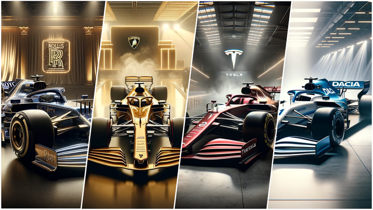 Hamilton v Dacii, Verstappen v Tesle a Norris vo Forde? Ako by vyzerali monoposty F1 nových tímov?