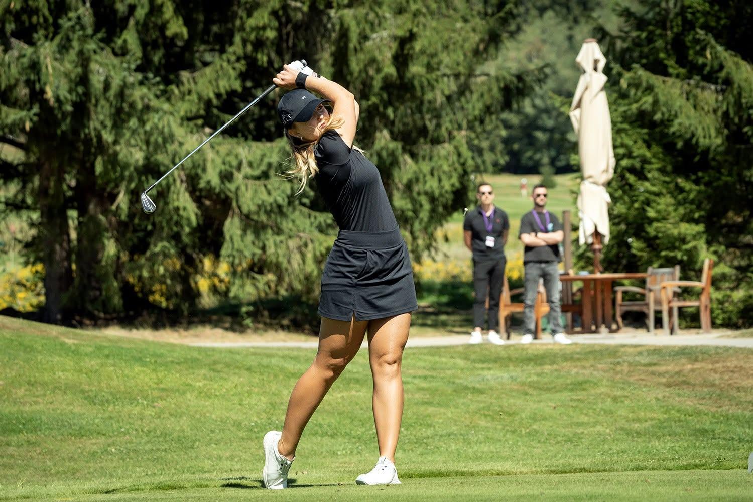 Slovenská golfistka Michaela Vavrová.
Zdroj: Slovak Golf / Facebook.