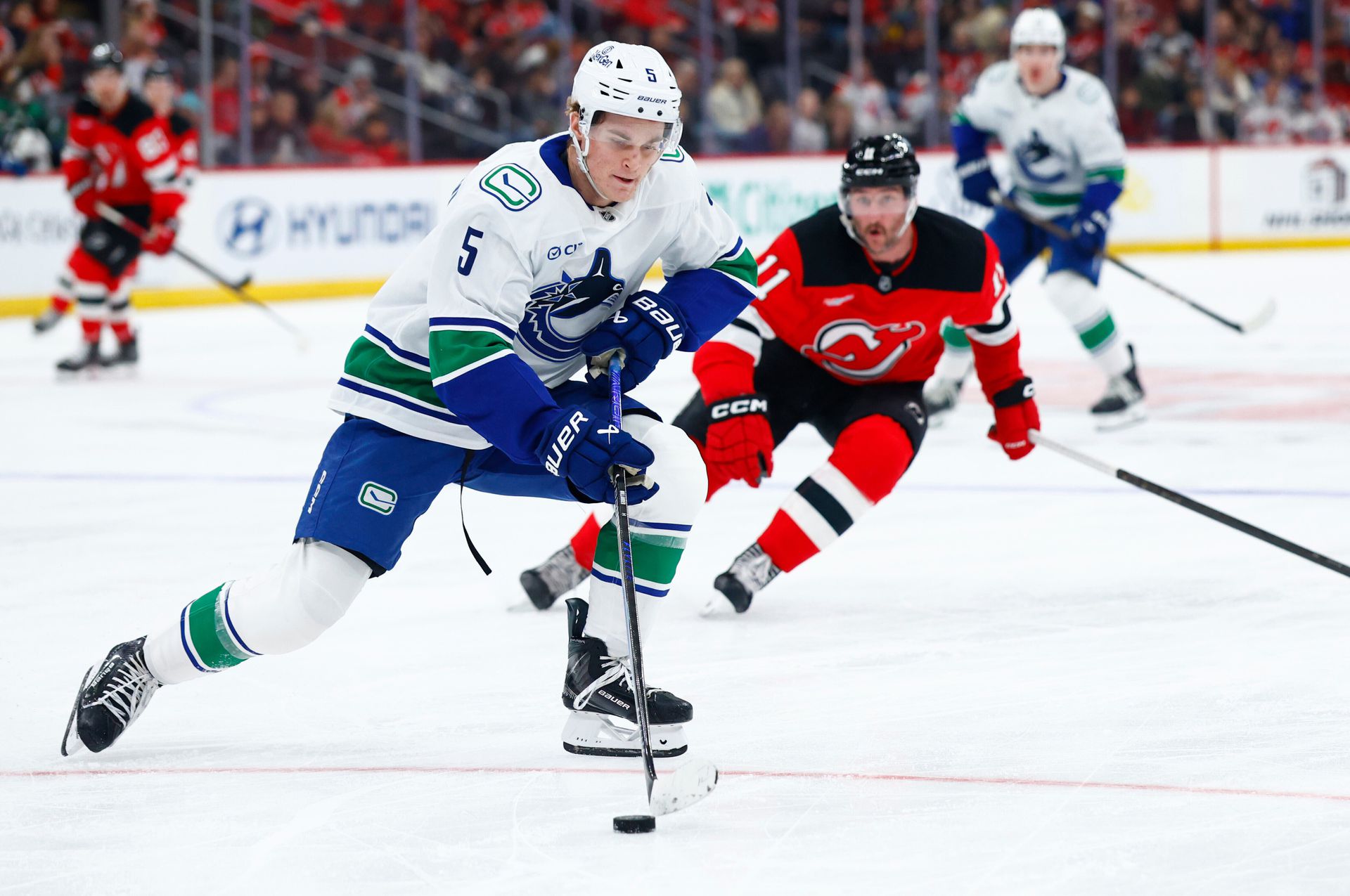 New Jersey Devils - Vancouver Canucks. Zdroj: SITA/AP