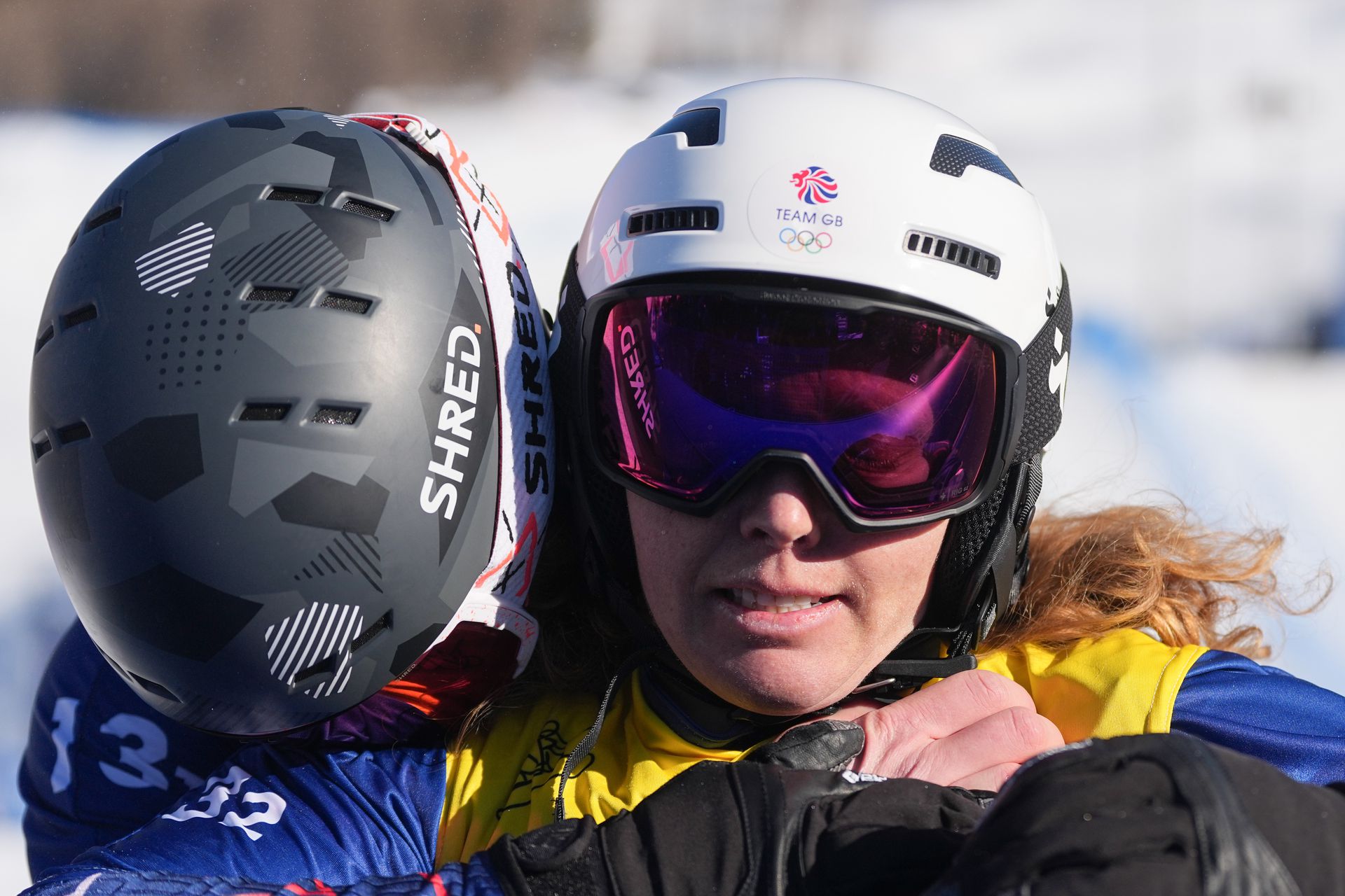 Britskí snoubordisti Huw Nightingale a Charlotte Bankesová. Zdroj: SITA/AP