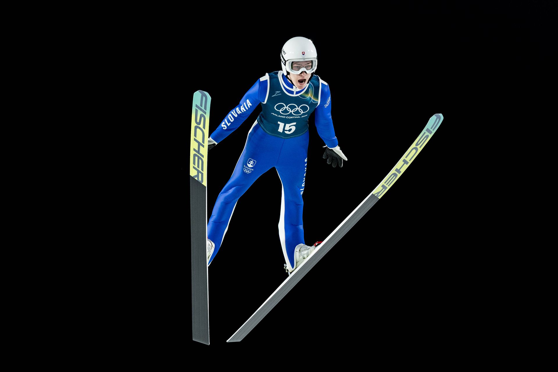 Slovenský skokan na lyžiach Hektor Kapustík na ZOH 2026