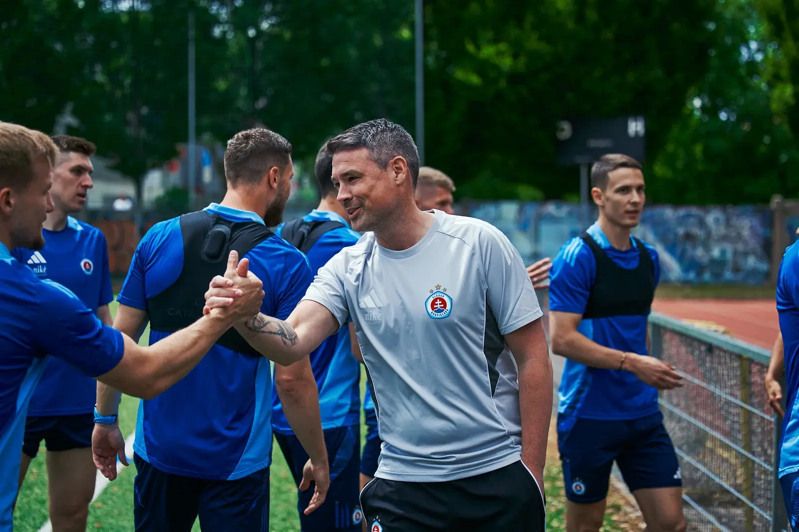 Serge Costa je novým asistentom Yayu Tourého v ŠK Slovan Bratislava. Zdroj: ŠK Slovan Bratislava