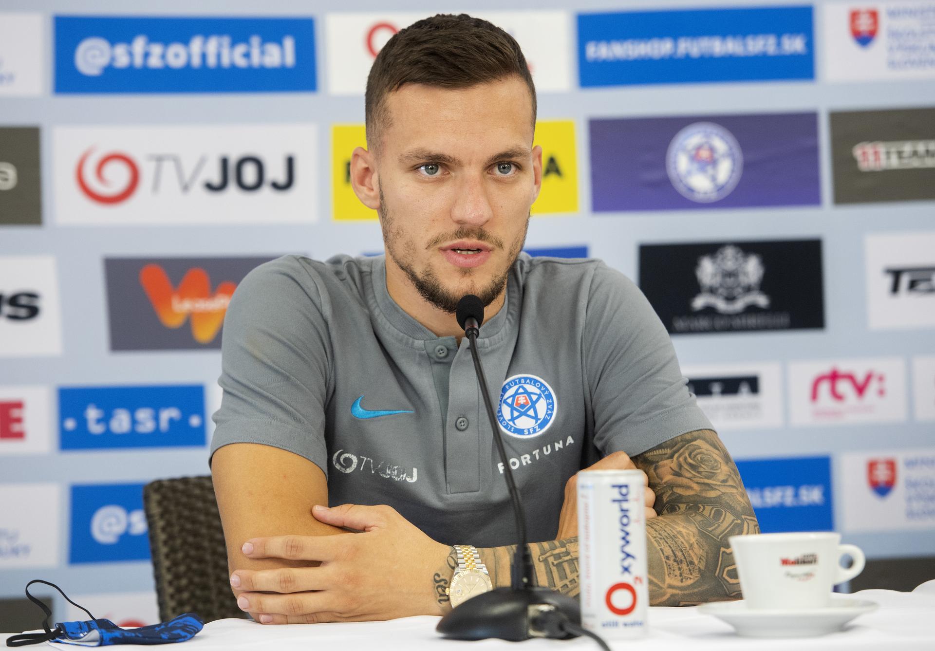 Slovenský futbalový reprezentačný stredopoliar Lukáš Haraslín. Zdroj: TASR