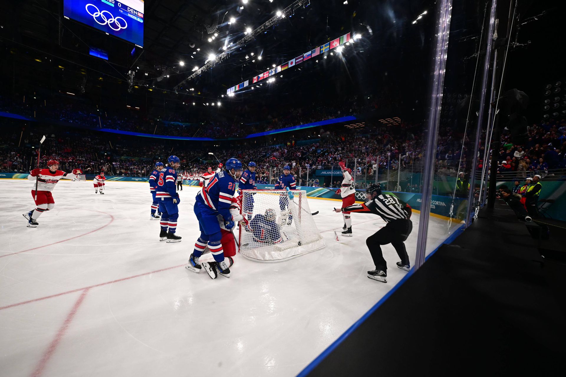 USA - Dánsko na ZOH 2026. Zdroj: IMAGO