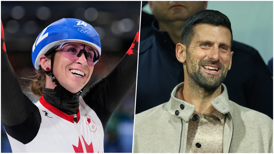 Ivanie Blondinová a Novak Djokovič. Zdroj: SITA/AP