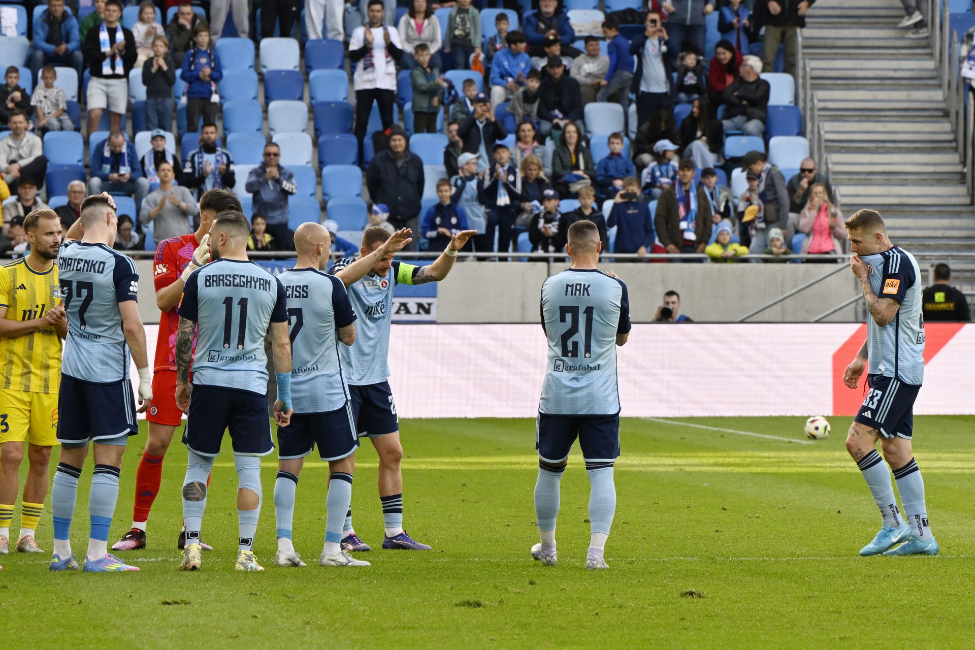 ŠK Slovan Bratislava - FC Košice. Zdroj: TASR