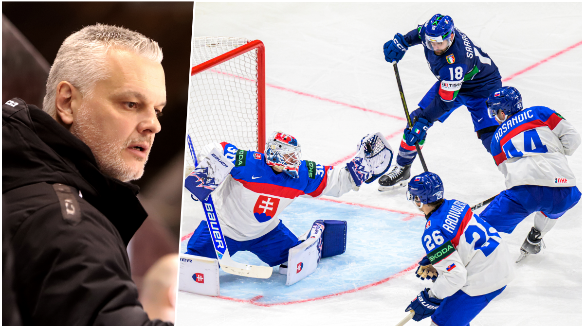 Vystúpenie Slovákov na MS v hokeji 2026 po zápase s Talianskom hodnotí Ivan Droppa (vľavo. Zdroj: TASR