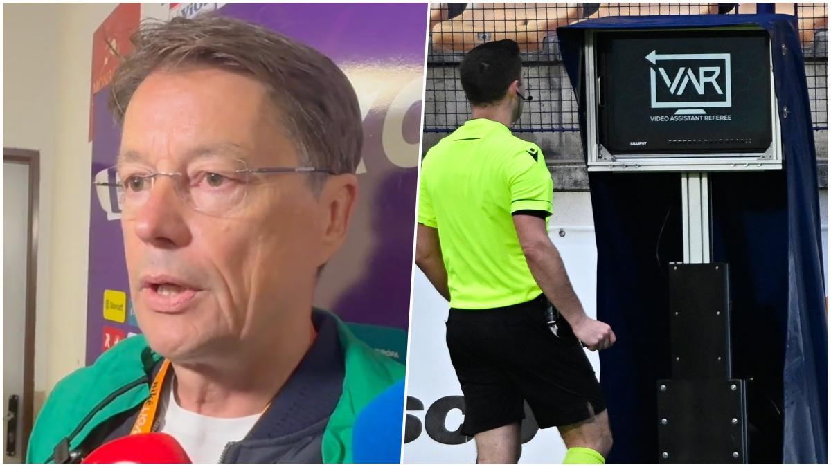 Ľuboš Micheľ a rozhodca, zdroj: reprofoto/TASR