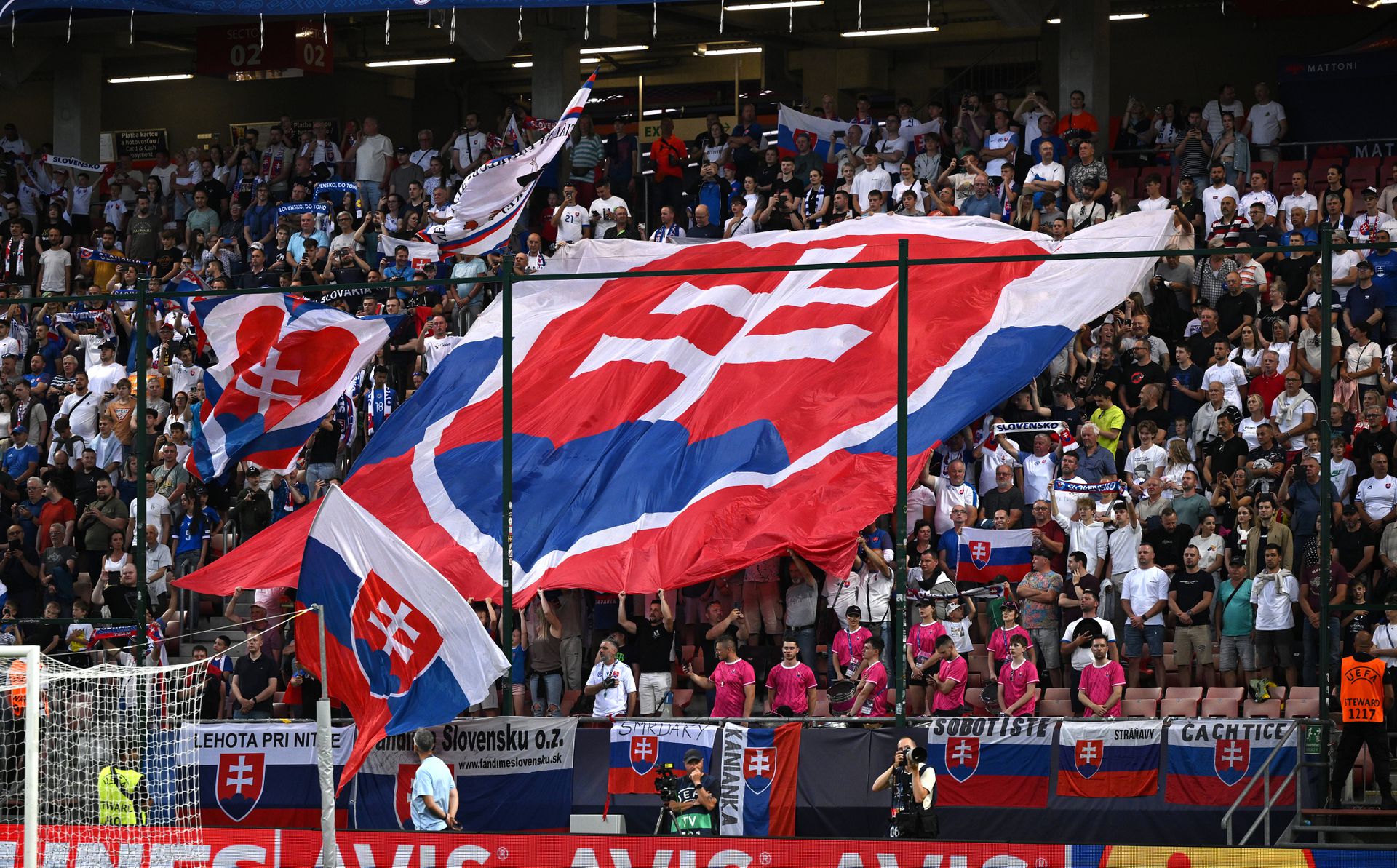 Fanúšikovia Slovenska na EURO U21 2025.