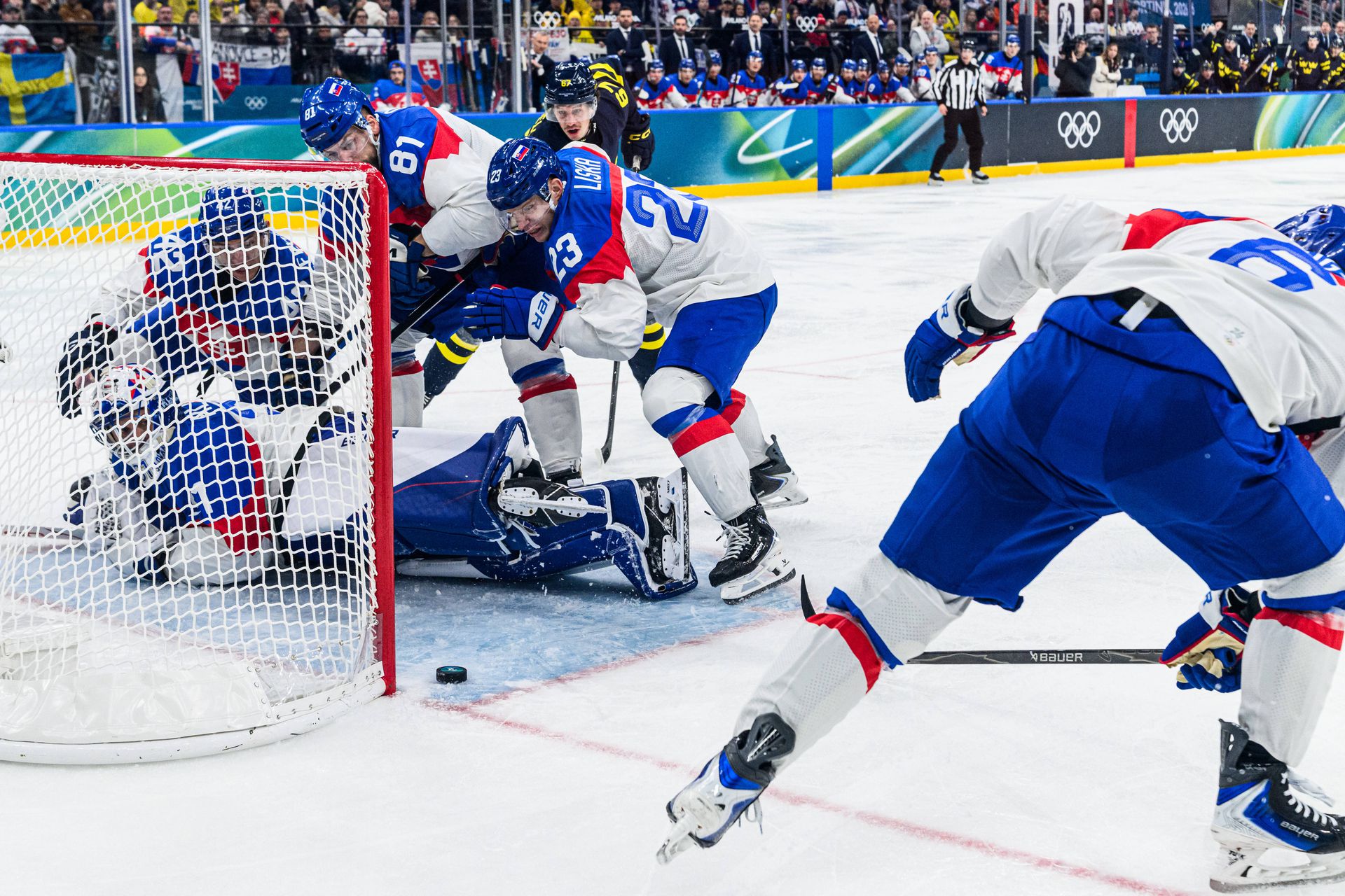 Zápas Slovensko - Švédsko na ZOH 2026.