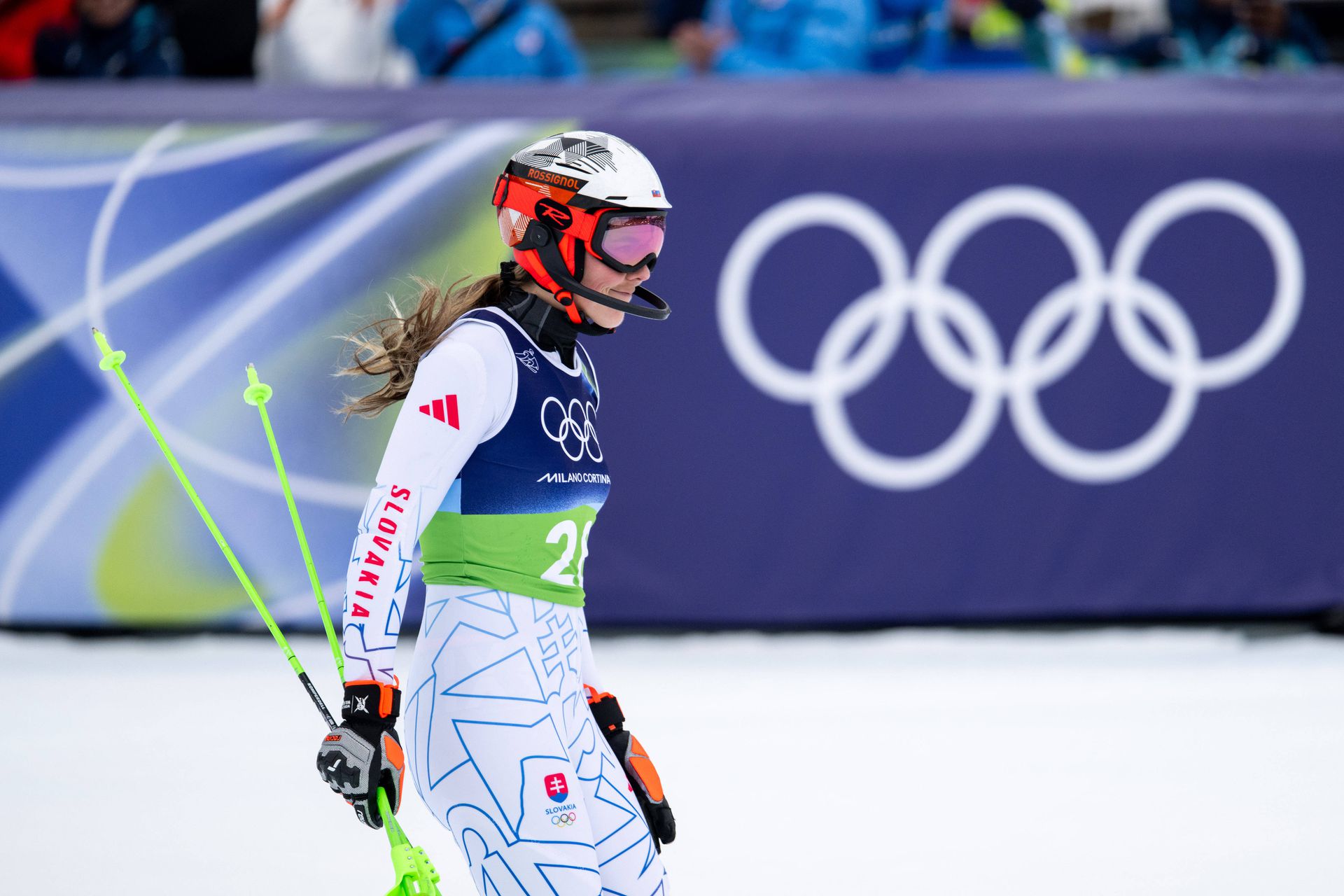 Slovenská lyžiarka Petra Vlhová na ZOH 2026.