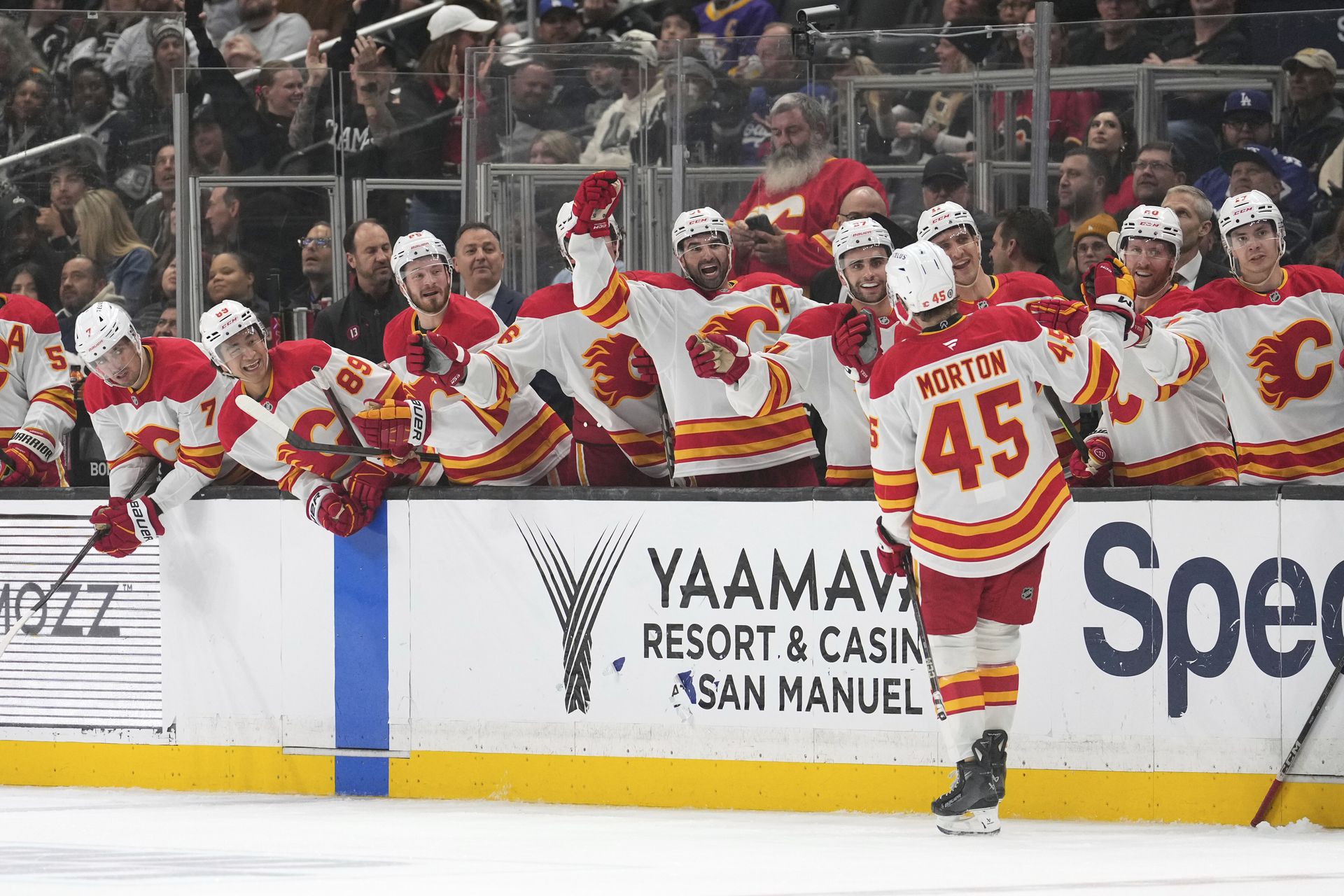Los Angeles Kings - Calgary Flames. Zdroj: SITA/AP