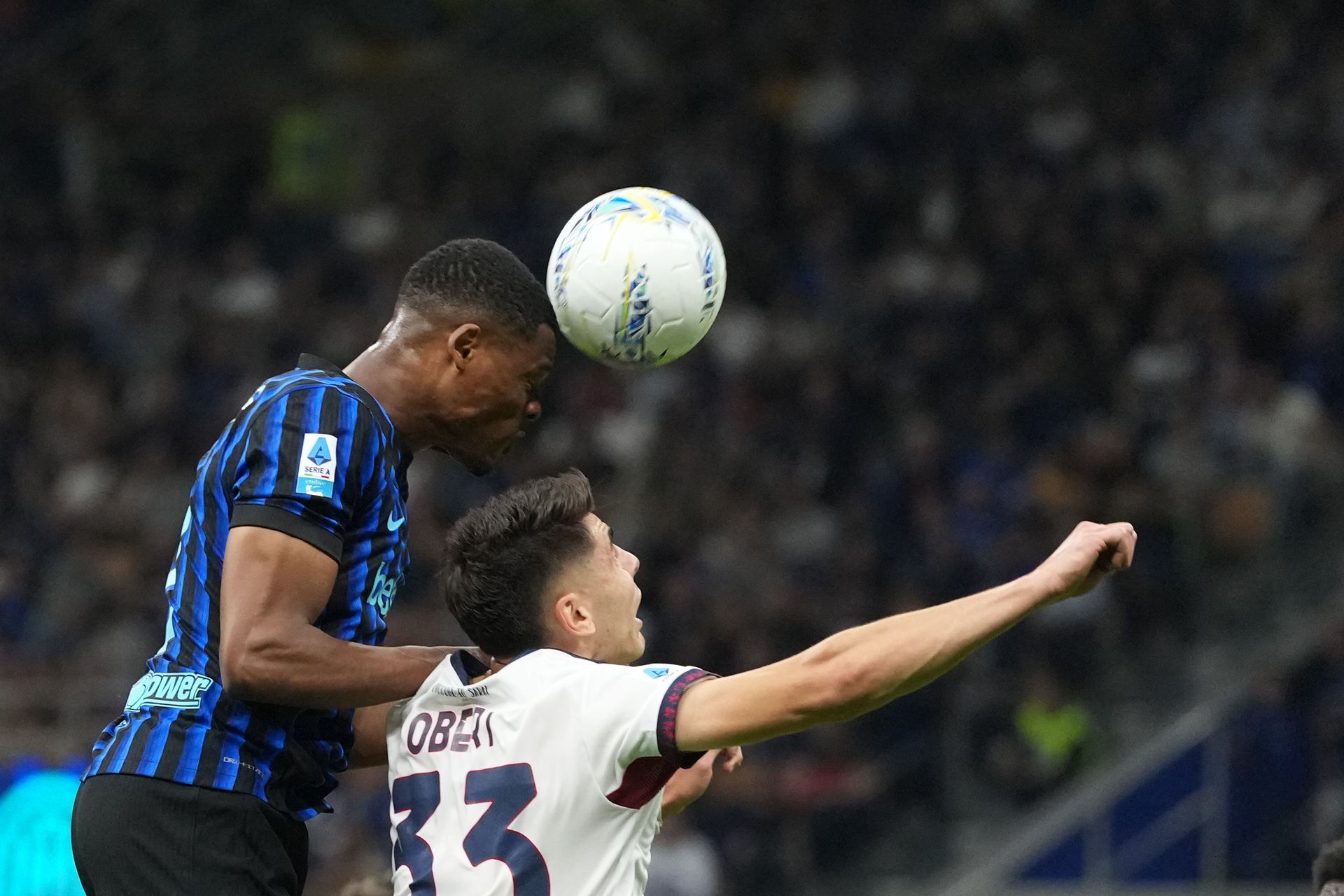 Adam Obert v zápase proti Interu Miláno. Zdroj: SITA/AP