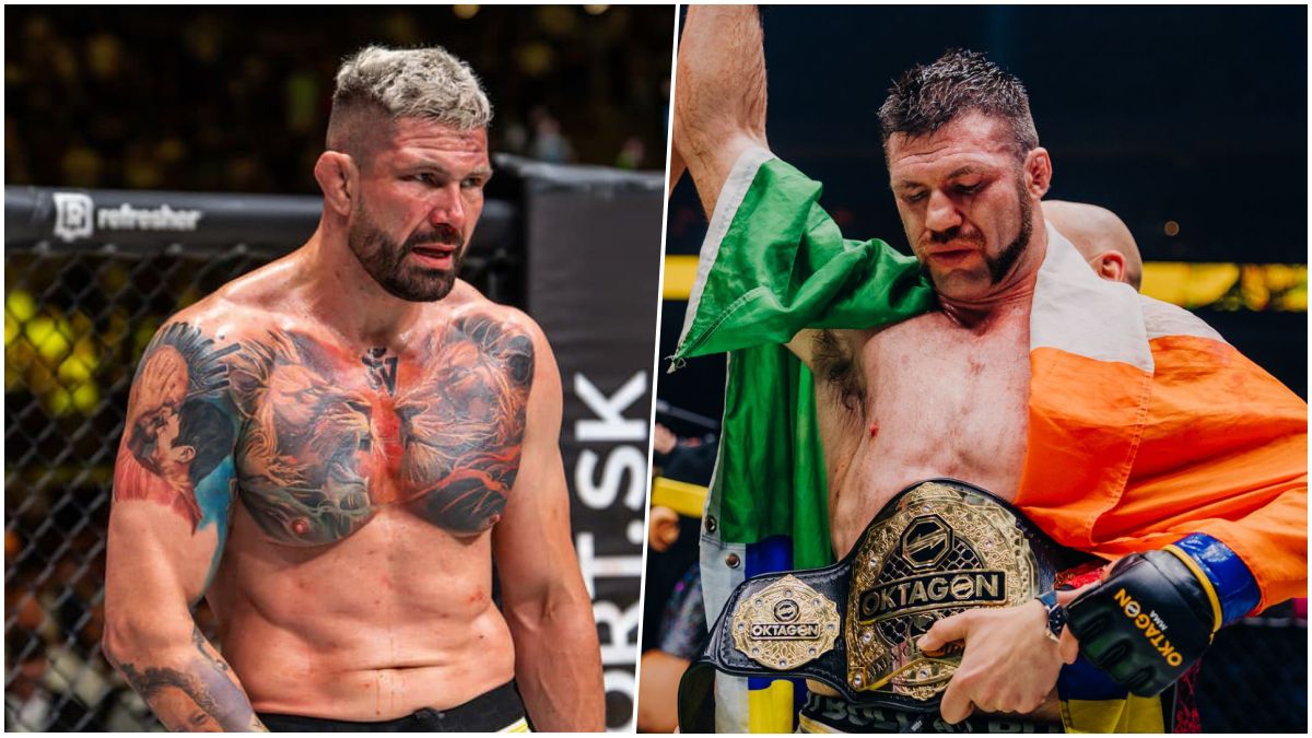Attila Végh (vľavo) a Will Fleury. Zdroj: Oktagon MMA