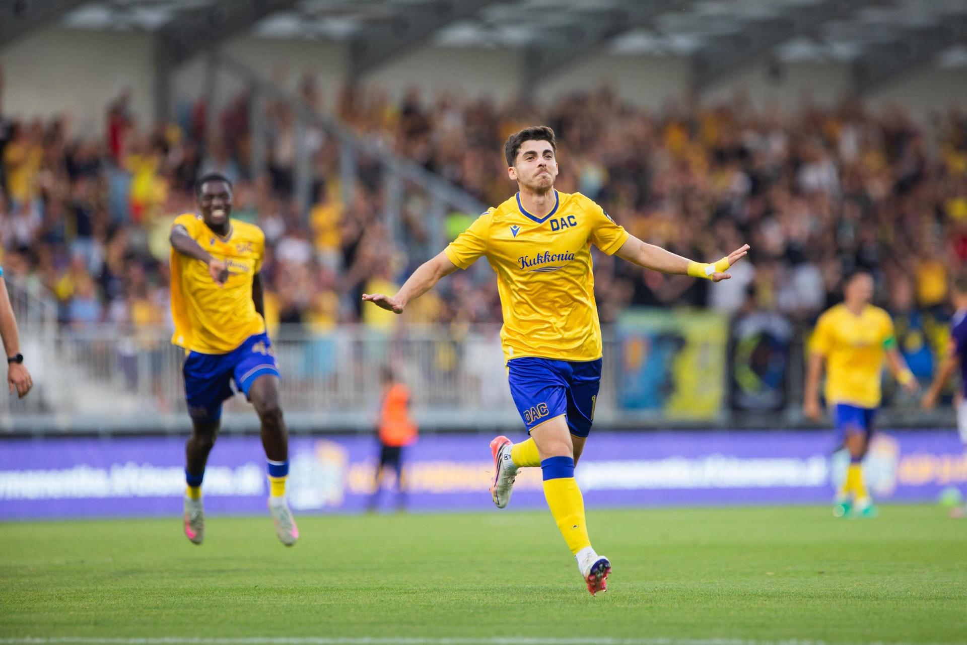 Ammar Ramadan s gólom za DAC Dunajská Streda, zdroj: dac1904.sk