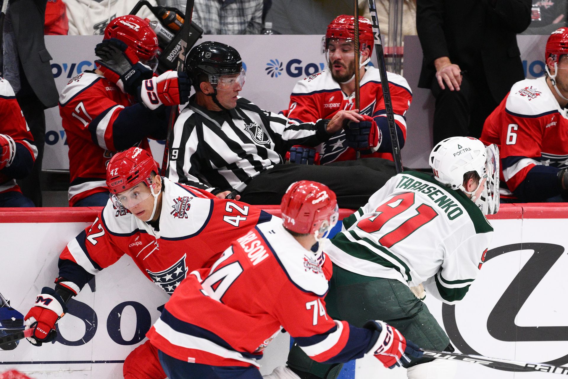 Washington Capitals – Minnesota Wild. Zdroj: SITA/AP