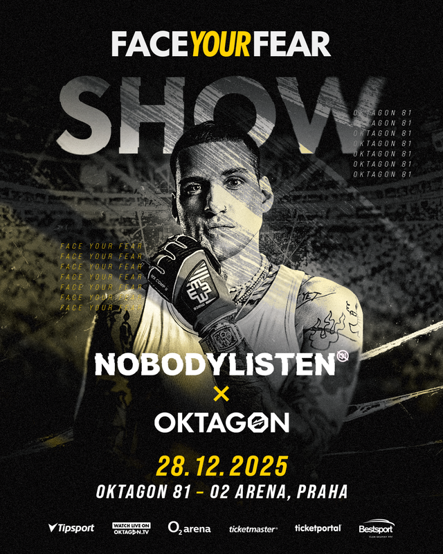 OKTAGON sa spojil s Nobodylisten. Vystúpia so špeciálnym programom na turnaji OKTAGON 81 v O2 Arene