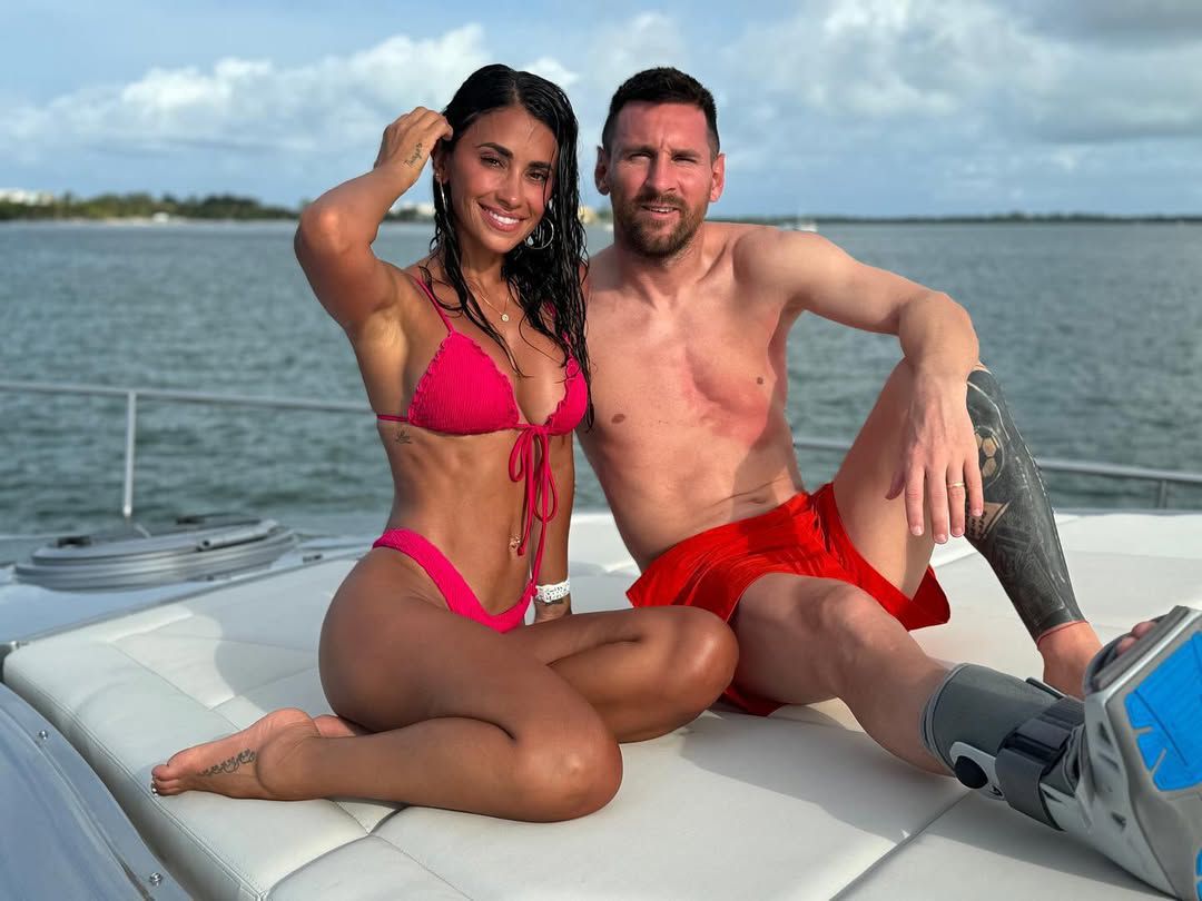 Antonela Roccuzzová a Lionel Messi. Zdroj: Instagram / antonelaroccuzzo