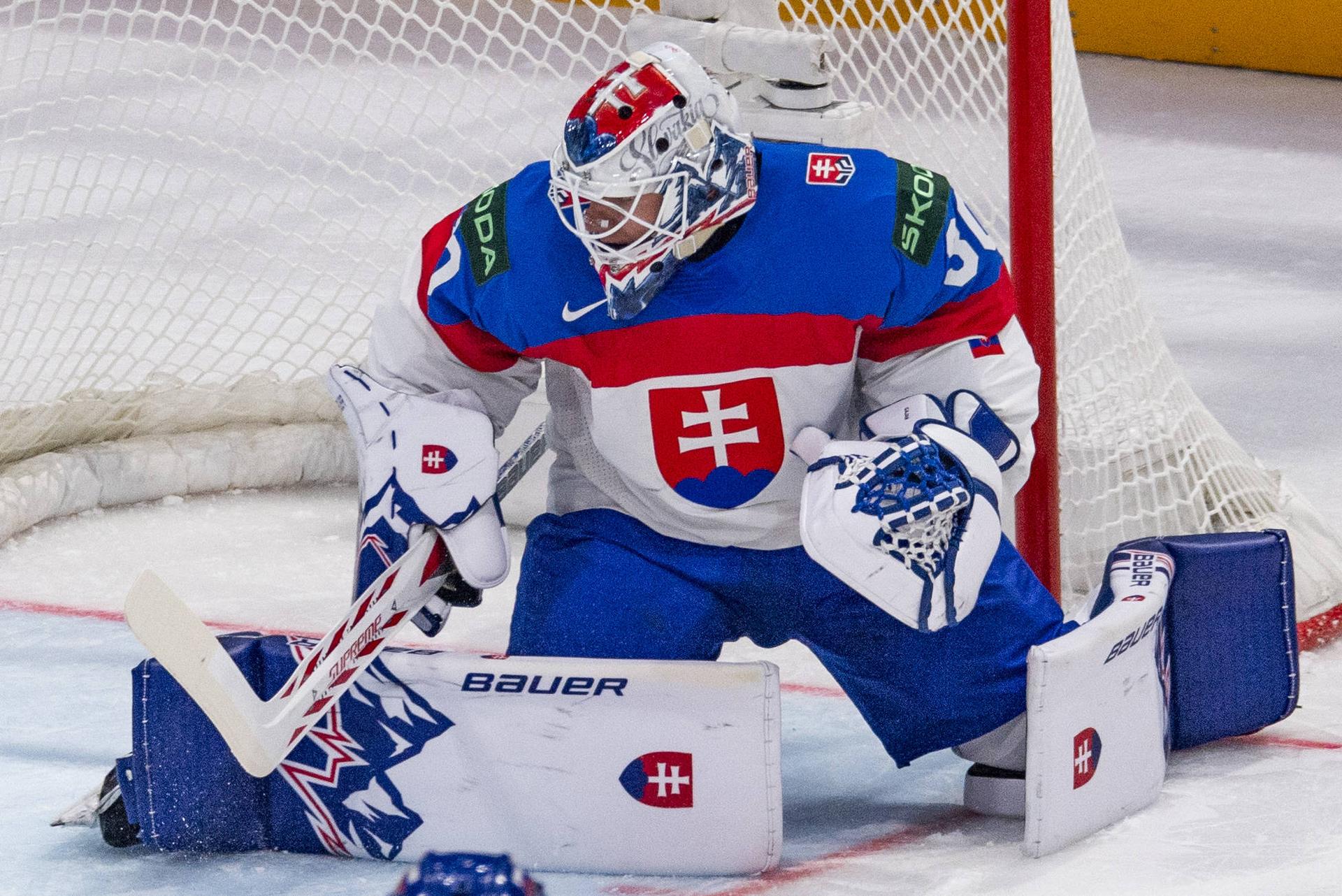 Adam Gajan na MS v hokeji 2026.
