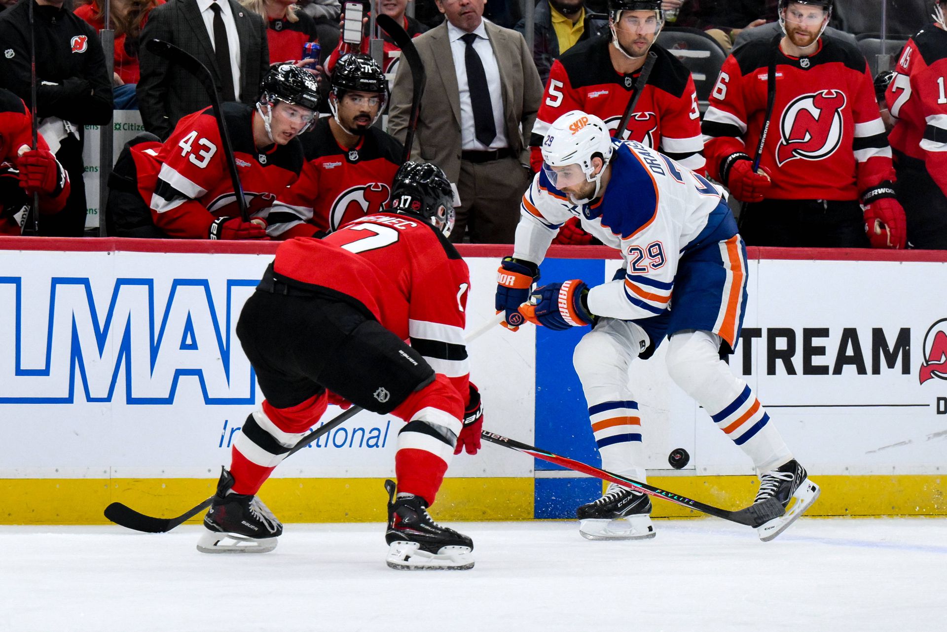 New Jersey Devils - Edmonton Oilers (Šimon Nemec, Leon Draisaitl) / NHL
