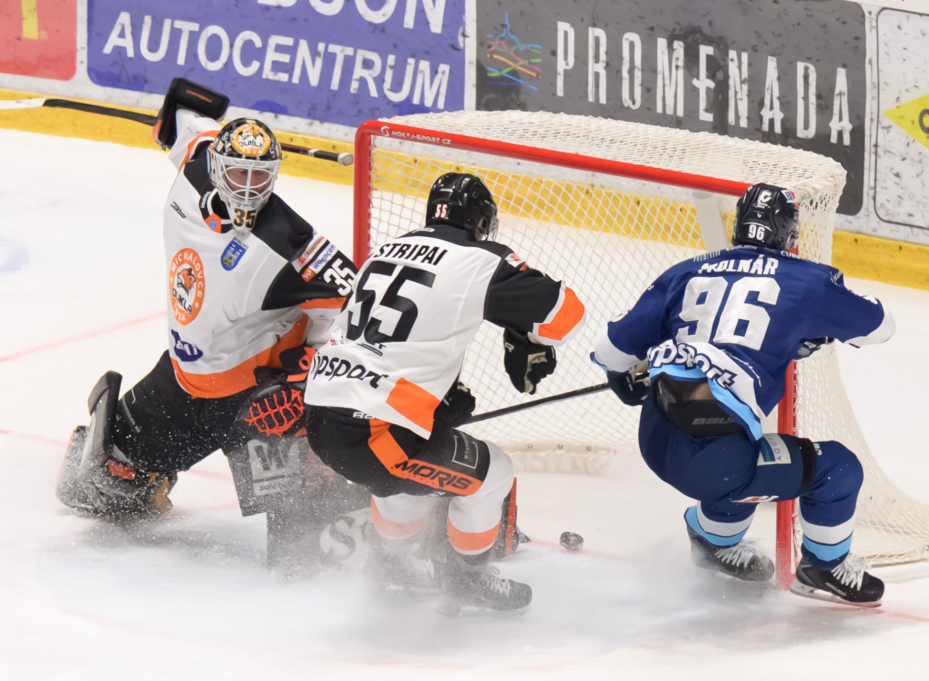 HK Nitra - HK Dukla Michalovce. Zdroj: TASR