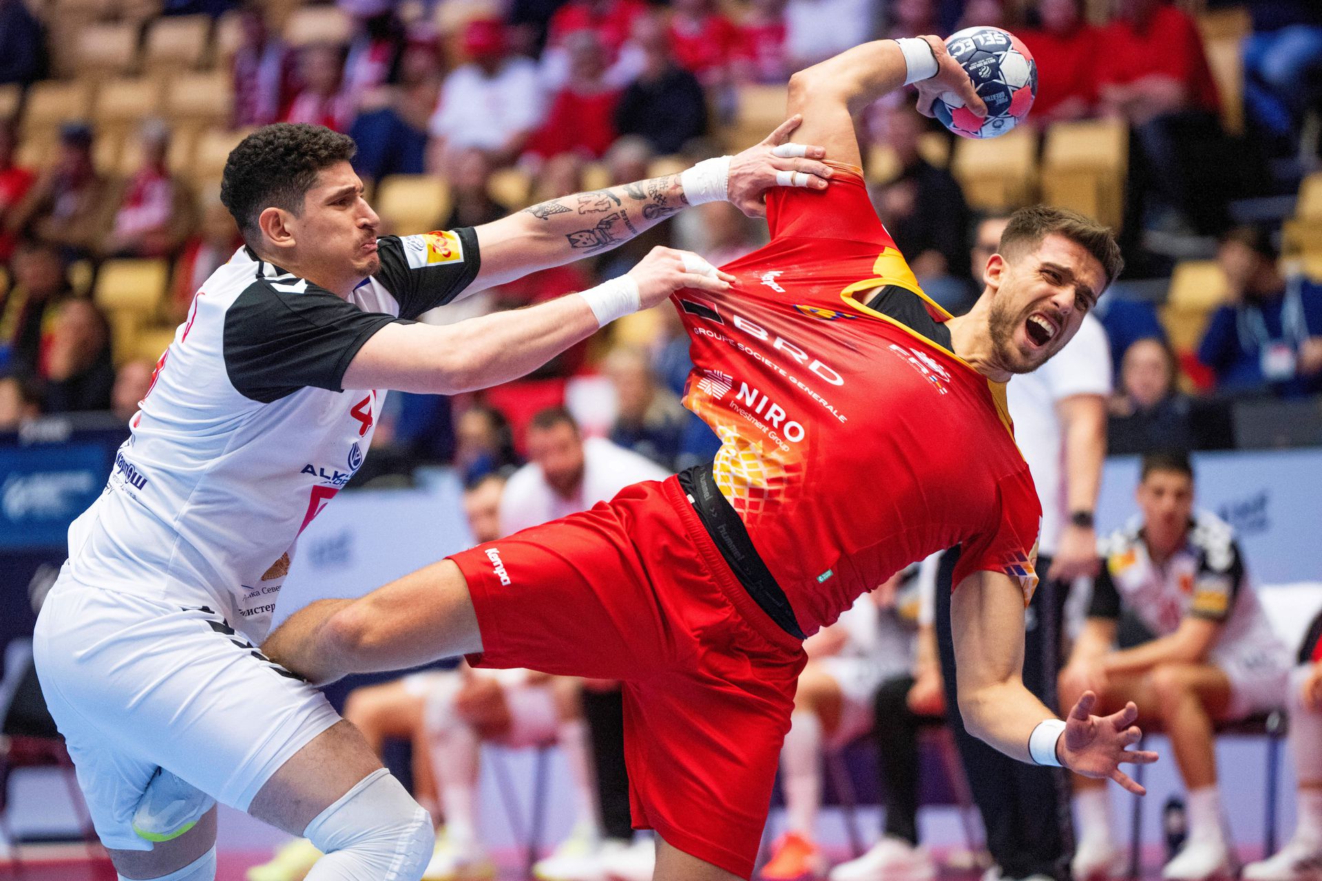 Hádzaná ME: Severné Macedónsko – Rumunsko. Zdroj: SITA/AP