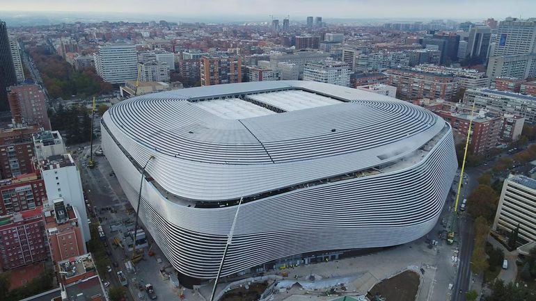 Real Madrid zverejnil nové letecké zábery svojho zrekonštruovaného štadióna Santiaga Bernabéua