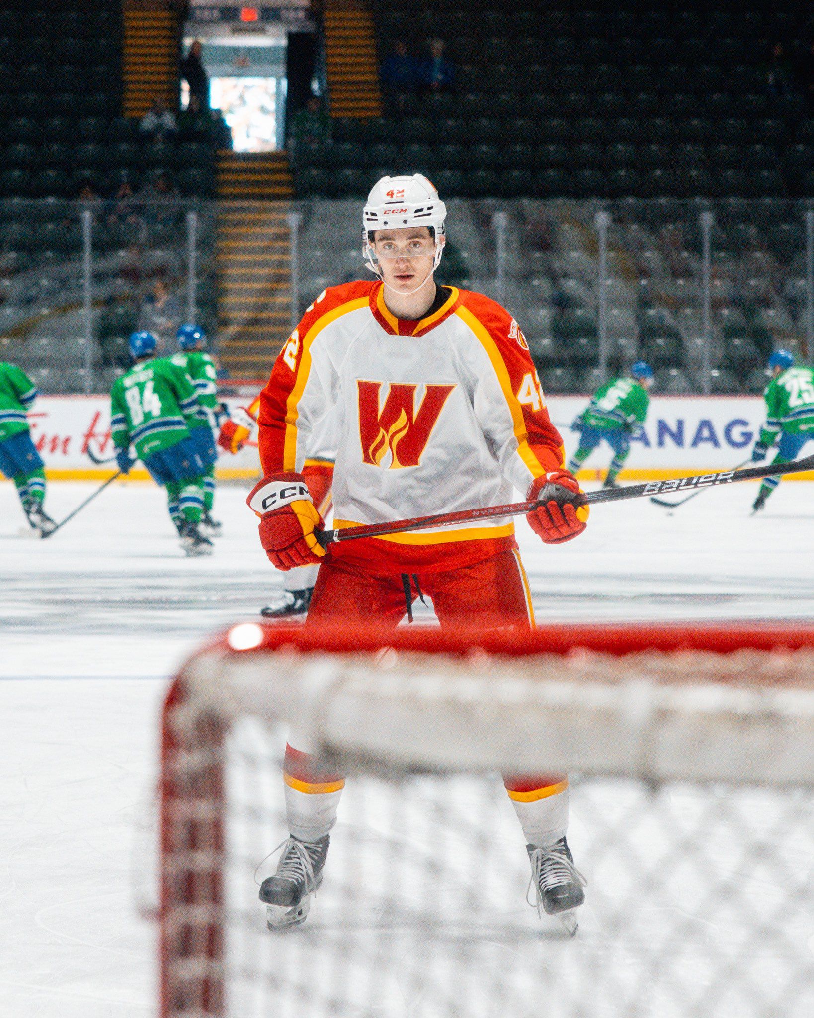Samuel Honzek v drese Calgary Wranglers. Zdroj: Calgary Wranglers