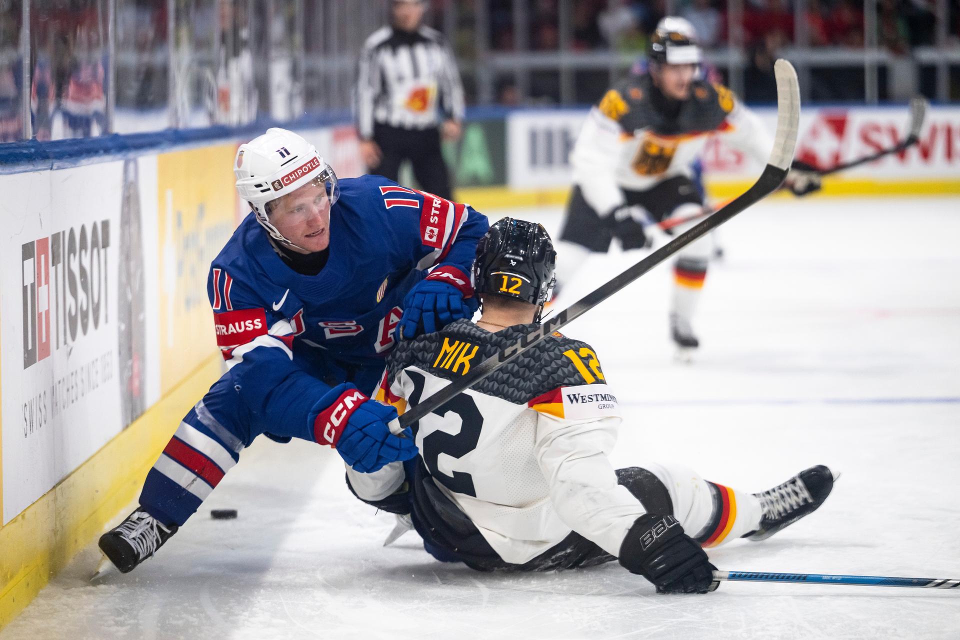 USA - Nemecko / MS v hokeji 2026. Zdroj: SITA/AP