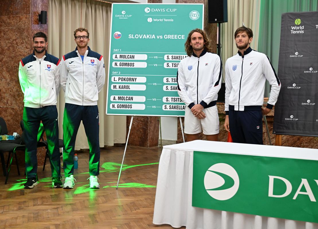 ONLINE Lukáš Pokorný, Miloš Karol - Stefanos Tsitsipas, Stefanos Sakellaridis / Davis Cup