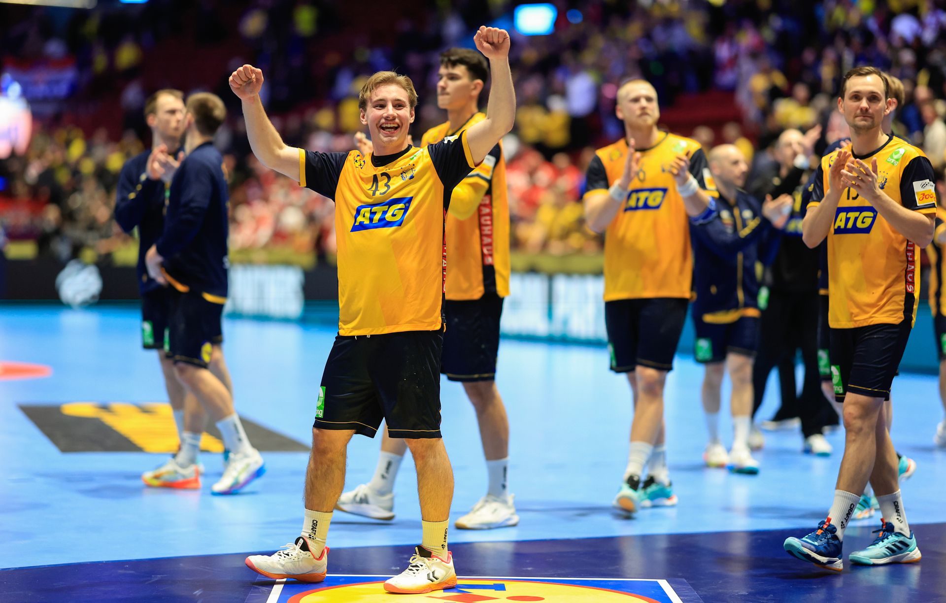 Hádzanári Švédska. Zdroj: SITA/AP