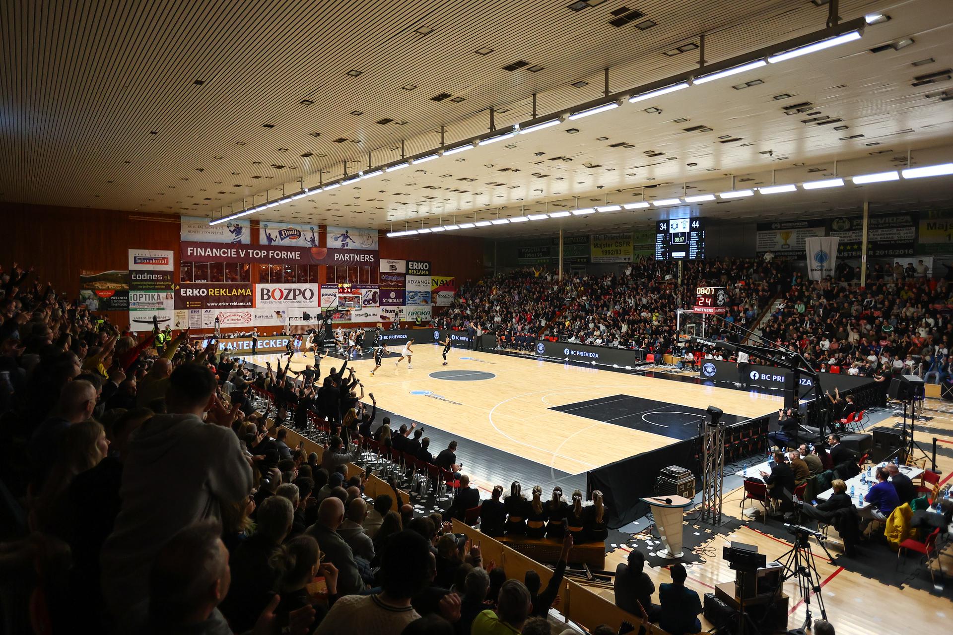 BC Prievidza - PAOK BC Solún. Zdroj: TASR