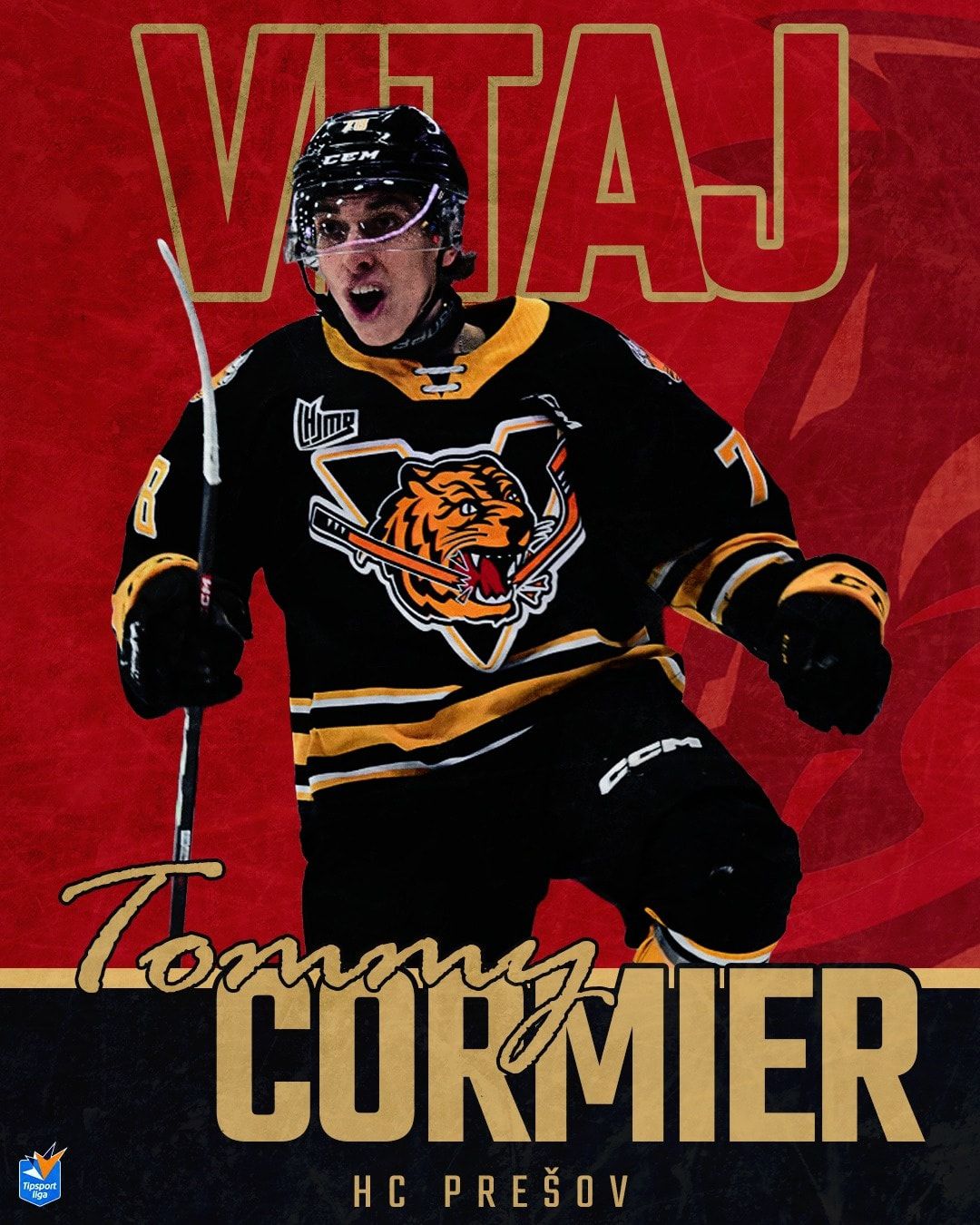 Tommy Cormier. Zdroj: HC Prešov