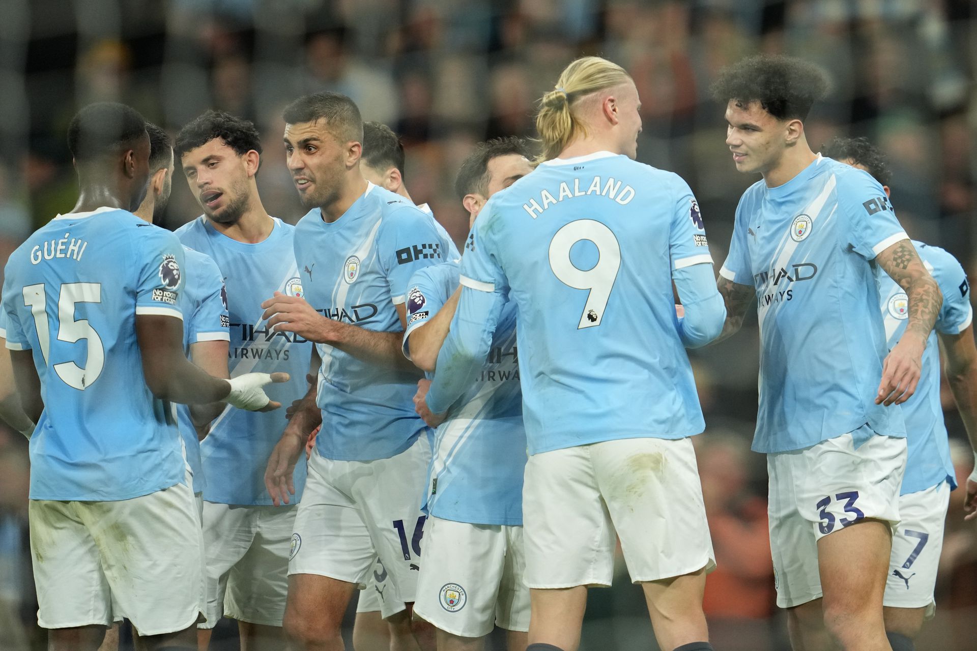 Hráči Manchestru City. Zdroj: SITA/AP