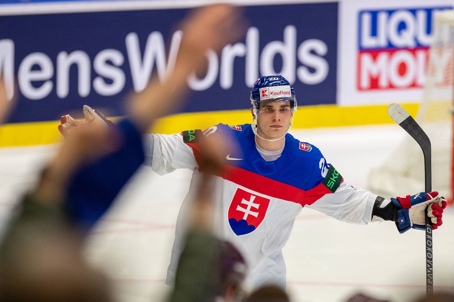Juraj Slafkovský na MS v hokeji 2024. Zdroj: Imago
