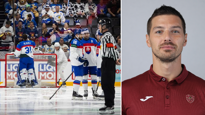 Tomáš Záborský (vpravo) hodnotí vystúpenie Slovenska na MS 2025. Zdroj: ŠPORT.sk, Š. Dobiaš/hkdukla.sk