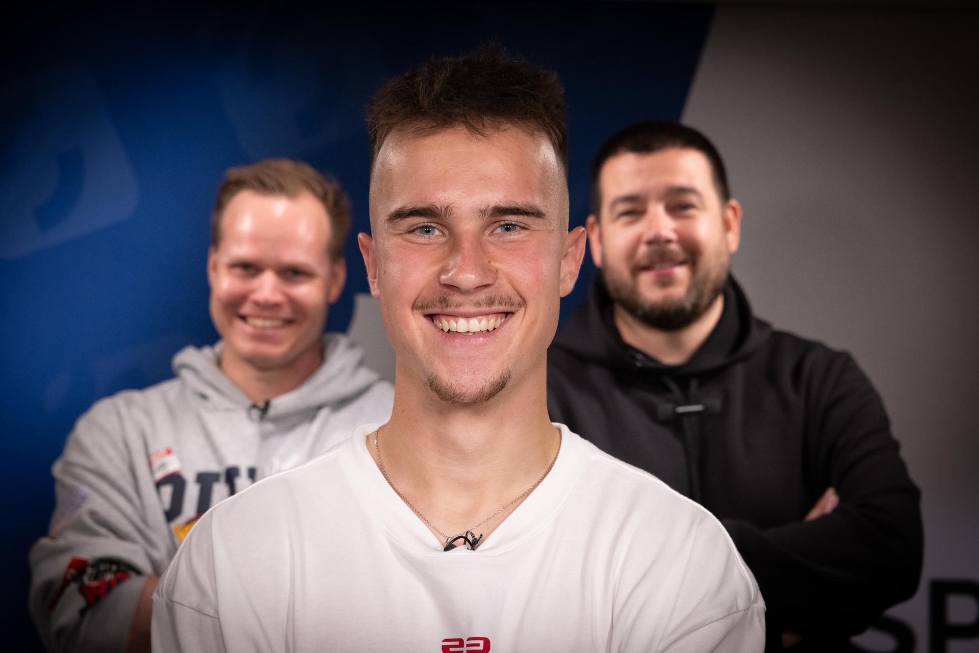 Jakub Badžgoň vo videopodcaste Striedame! v štúdiu ŠPORT.sk.