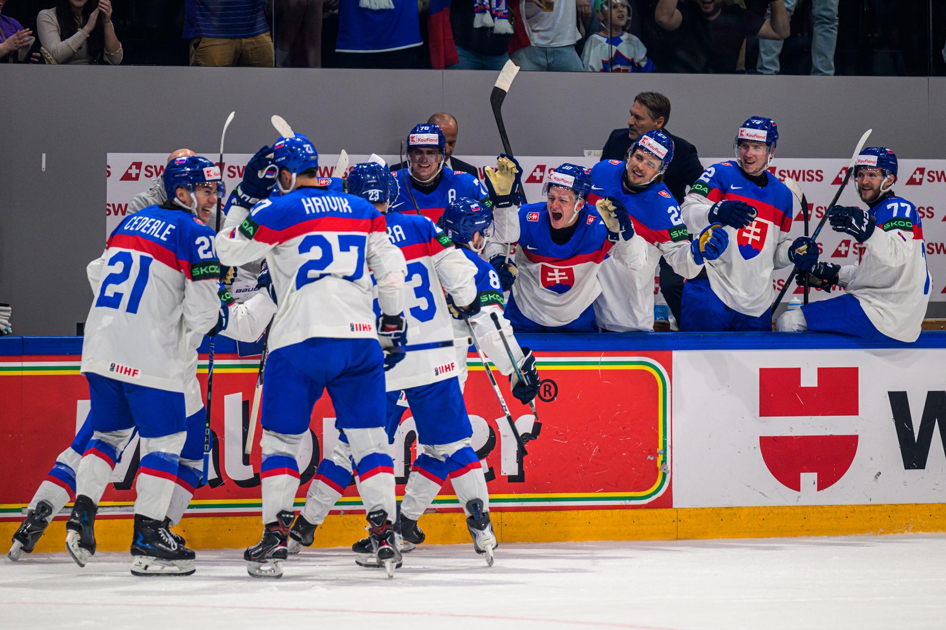 Dánsko - Slovensko / MS v hokeji 2026. Zdroj: TASR