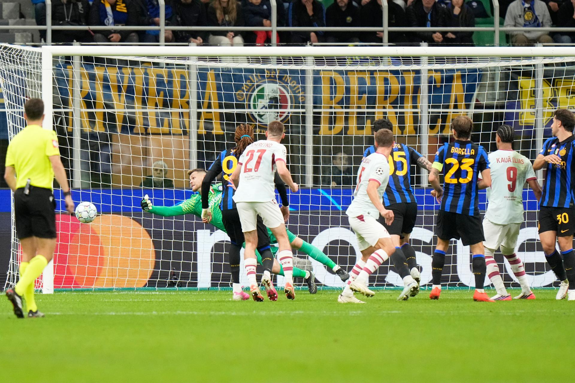 Inter Miláno - Šachtar Doneck. Zdroj: SITA/AP